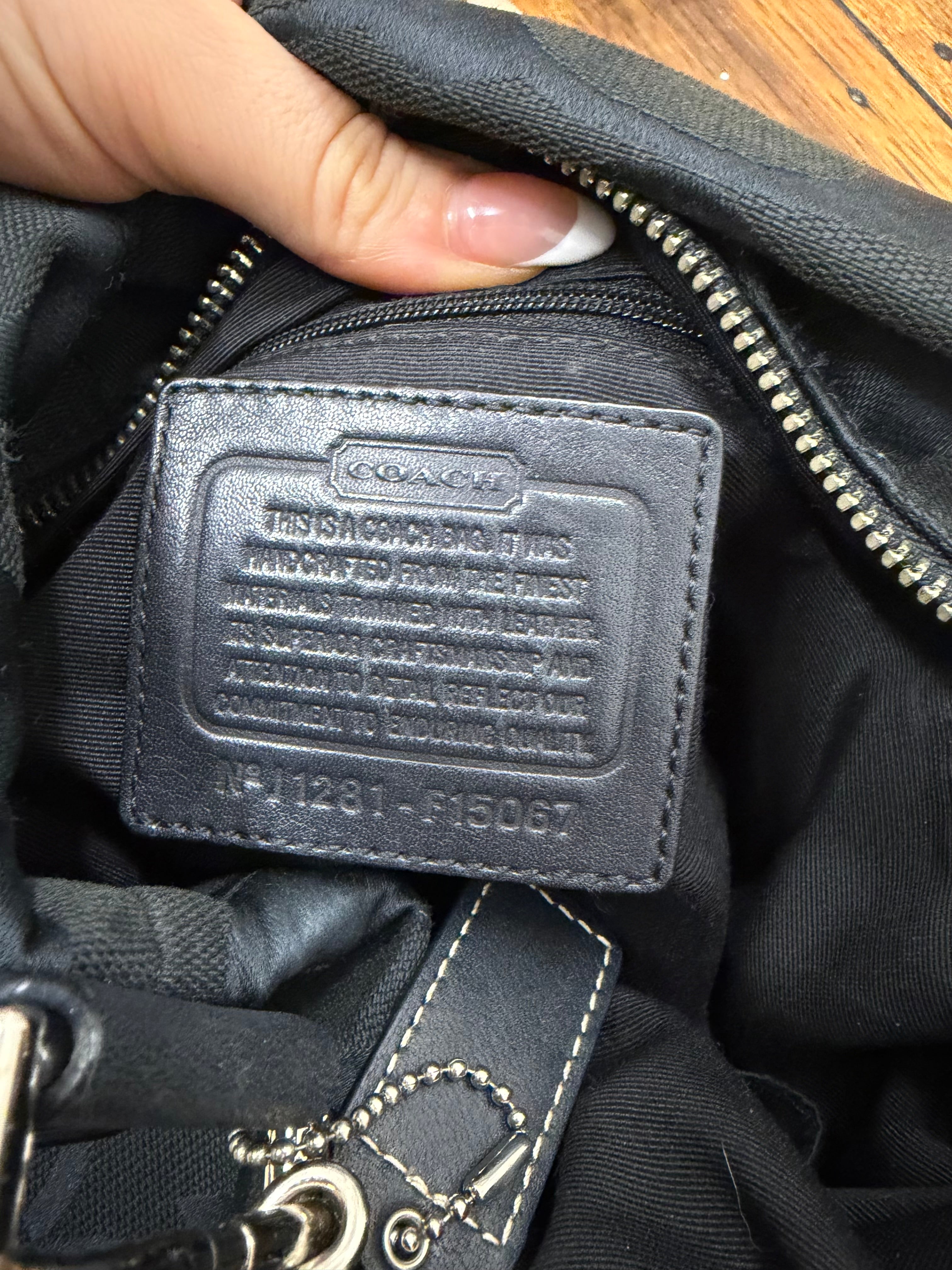 Black Coach Shoulder Bag