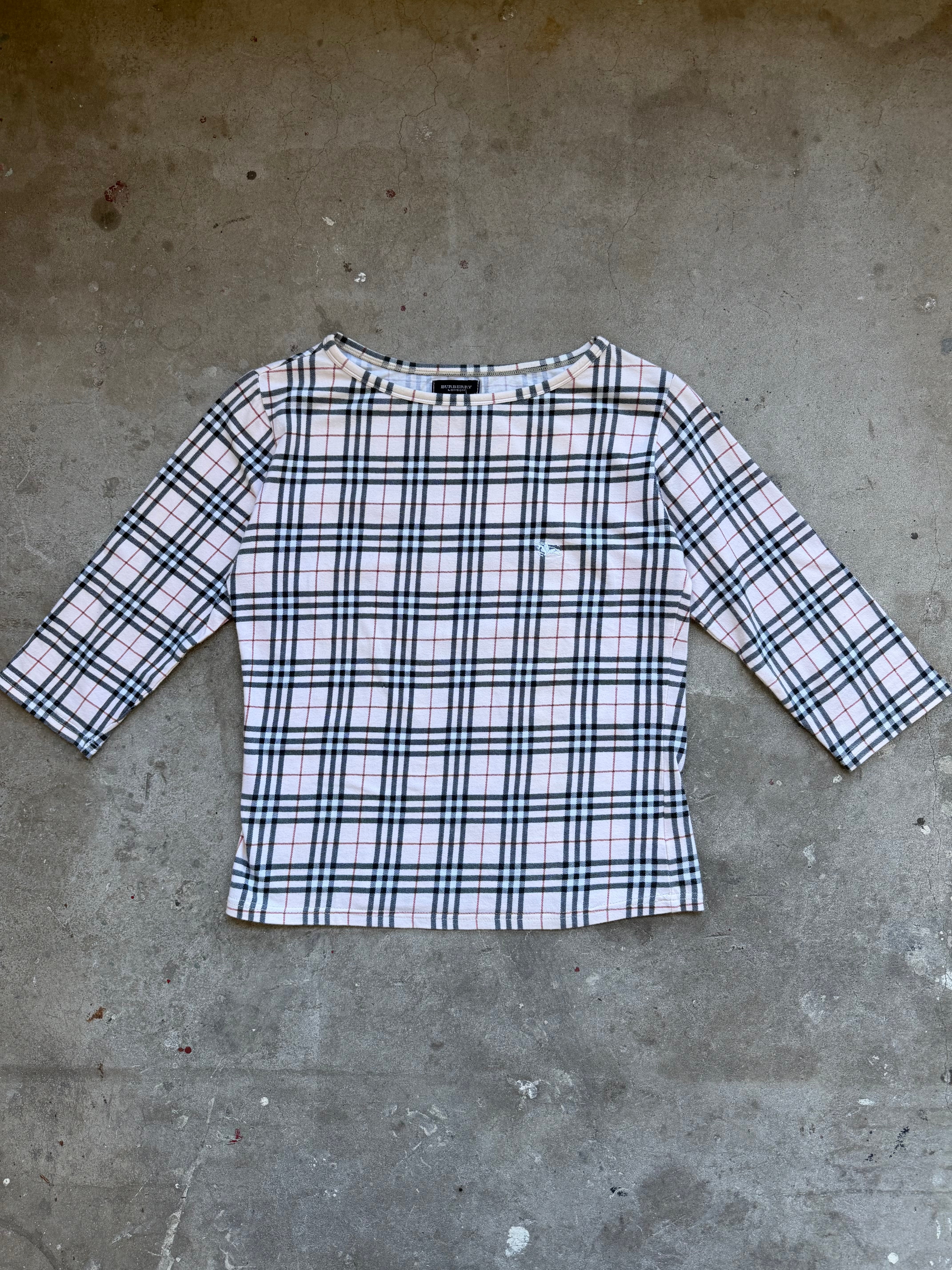Burberry 3/4 Sleeve Top - S