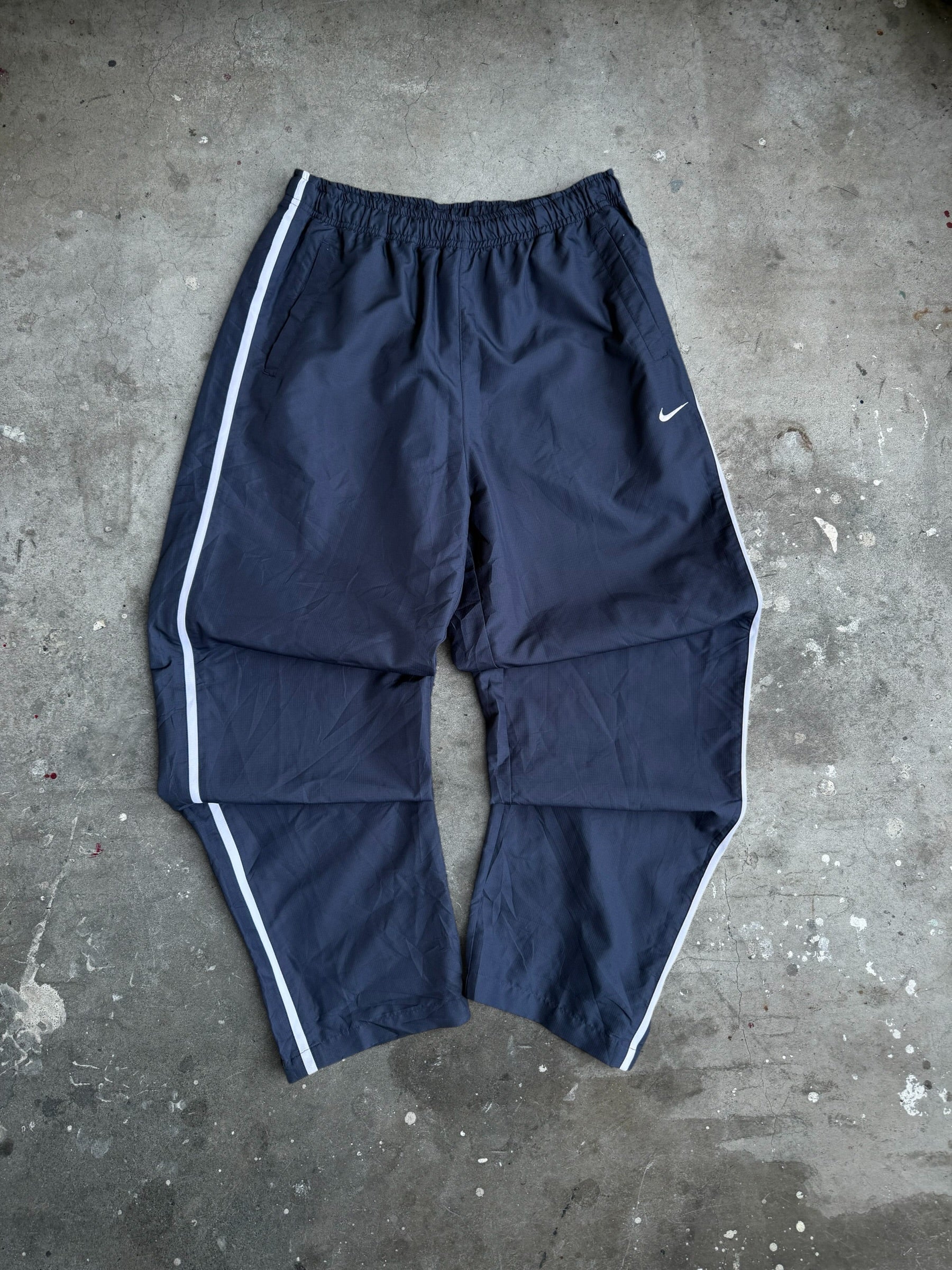 Navy Nike Trackpants - L