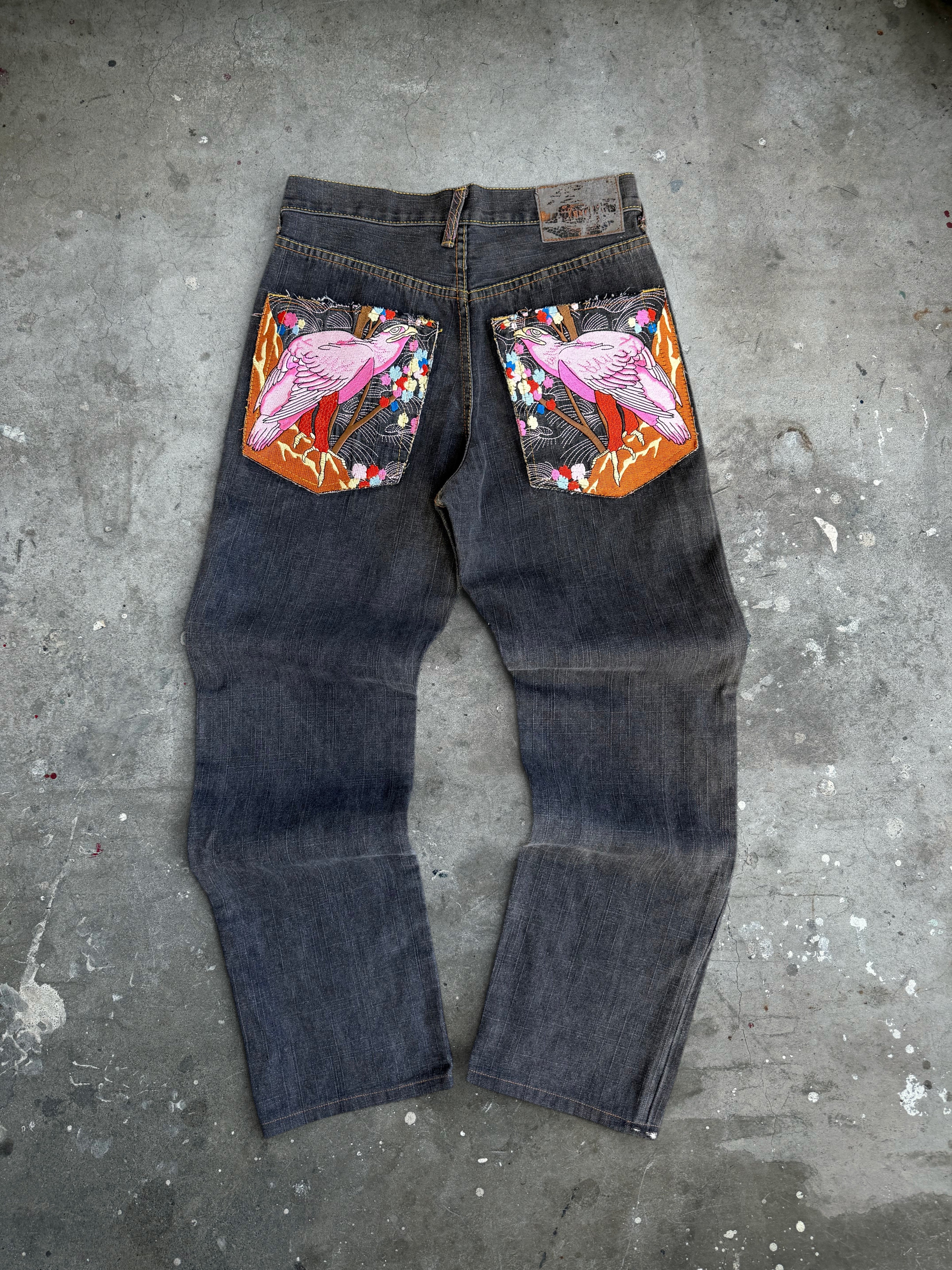 RMC Red Monkey Company Graphic Jeans 28”