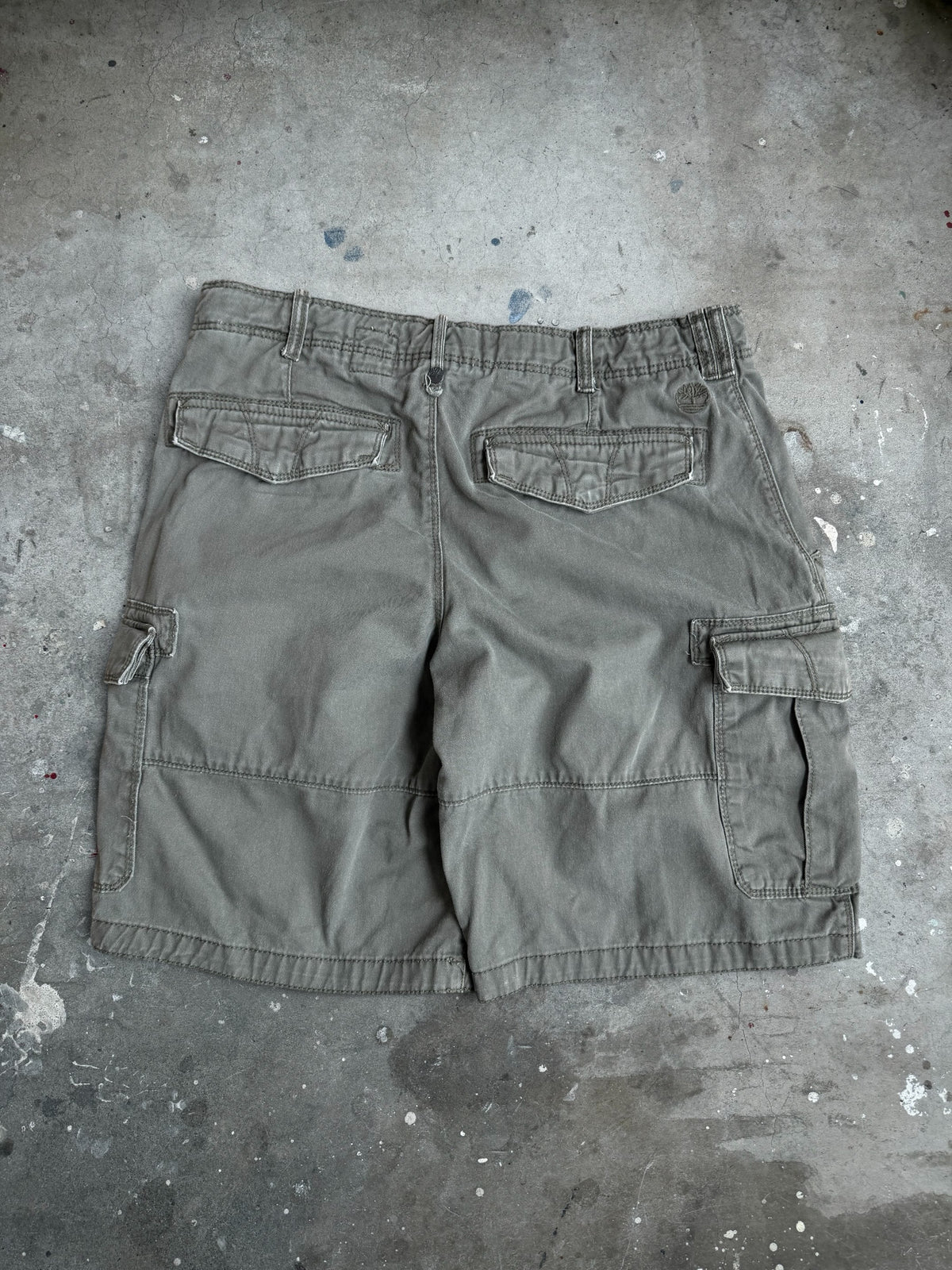 Green Timberland Cargo Shorts - 34”