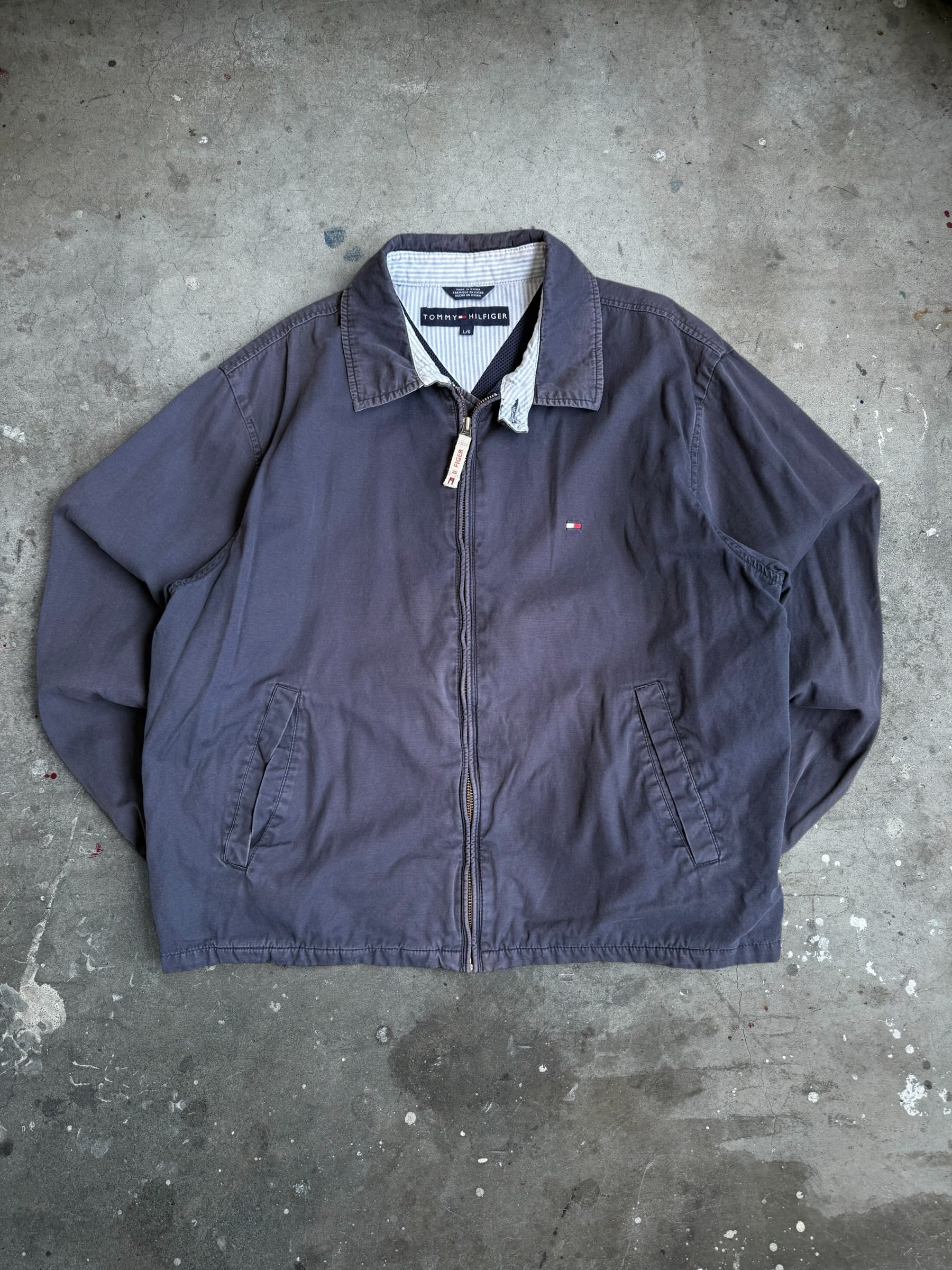 Navy Tommy Harrington Jacket - L