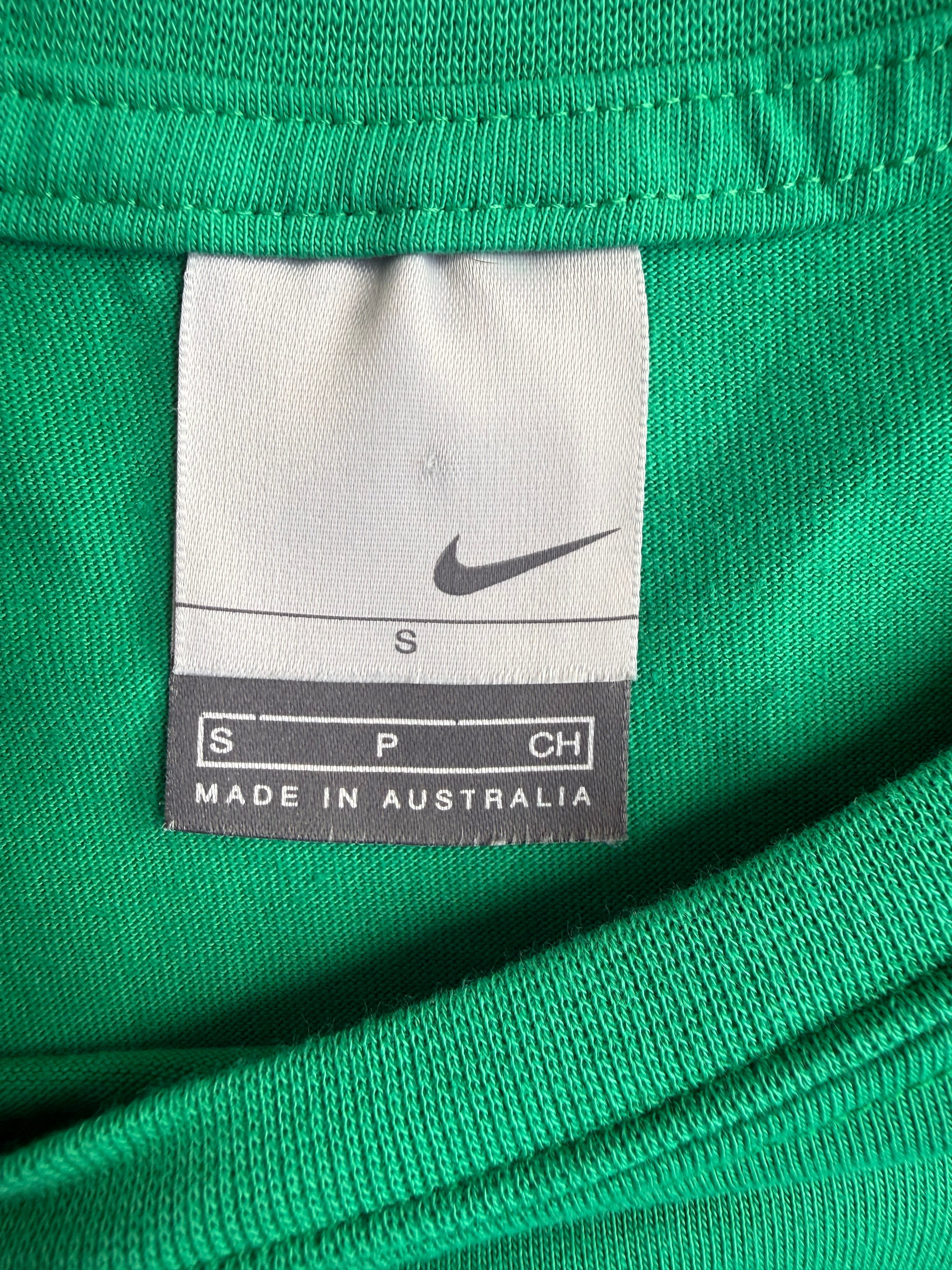 Green Nike Spellout Tshirt - S