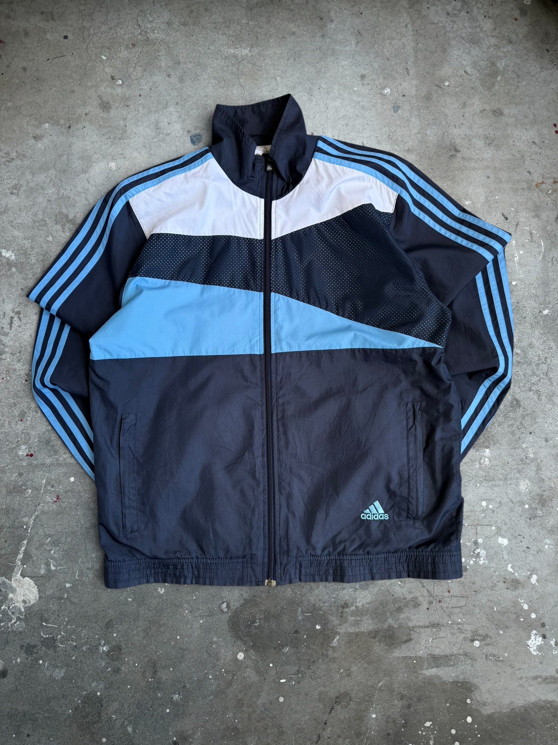 Paneled Adidas Spray Jacket - M