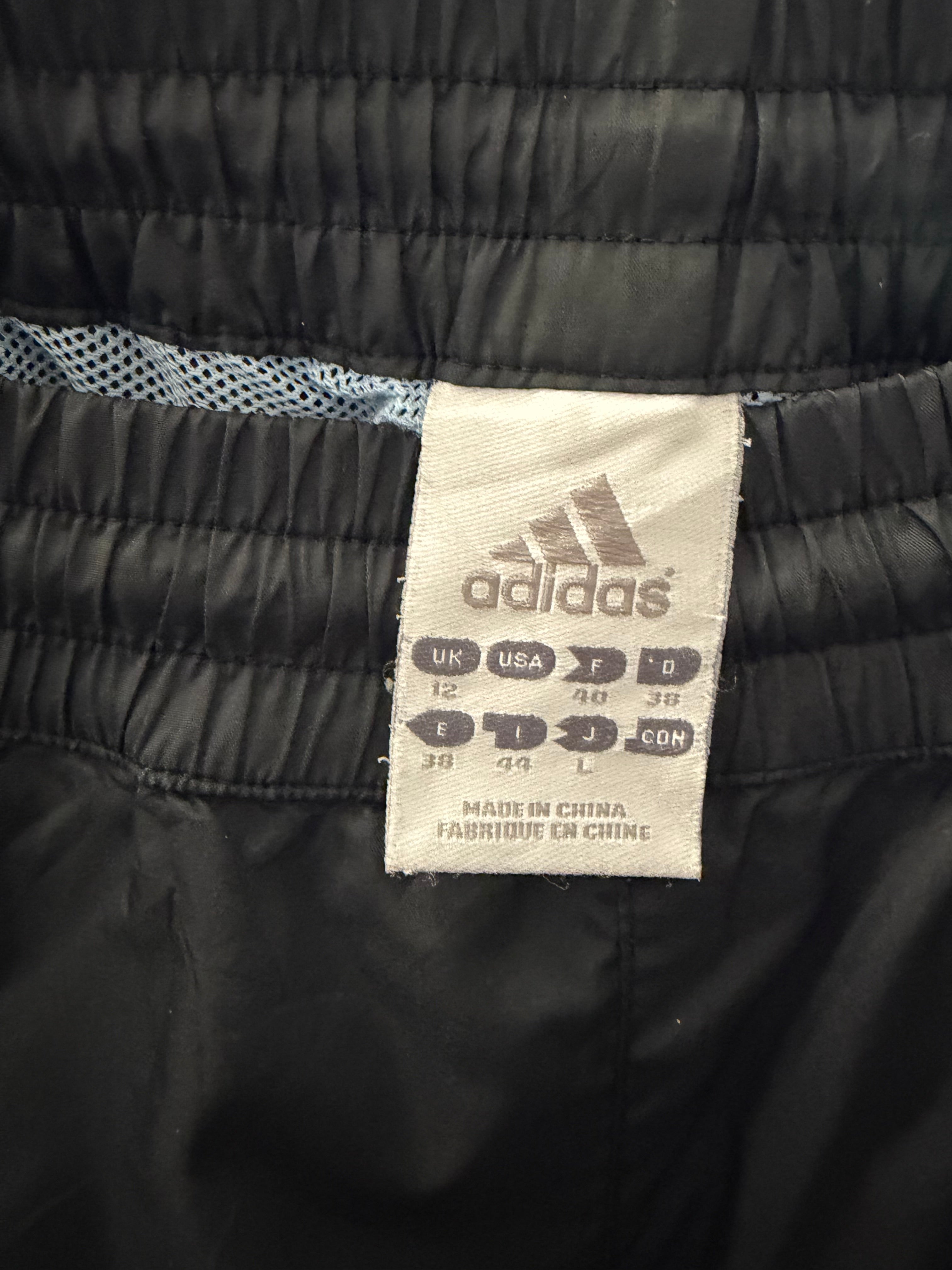 Black & Blue Adidas Trackpants - L