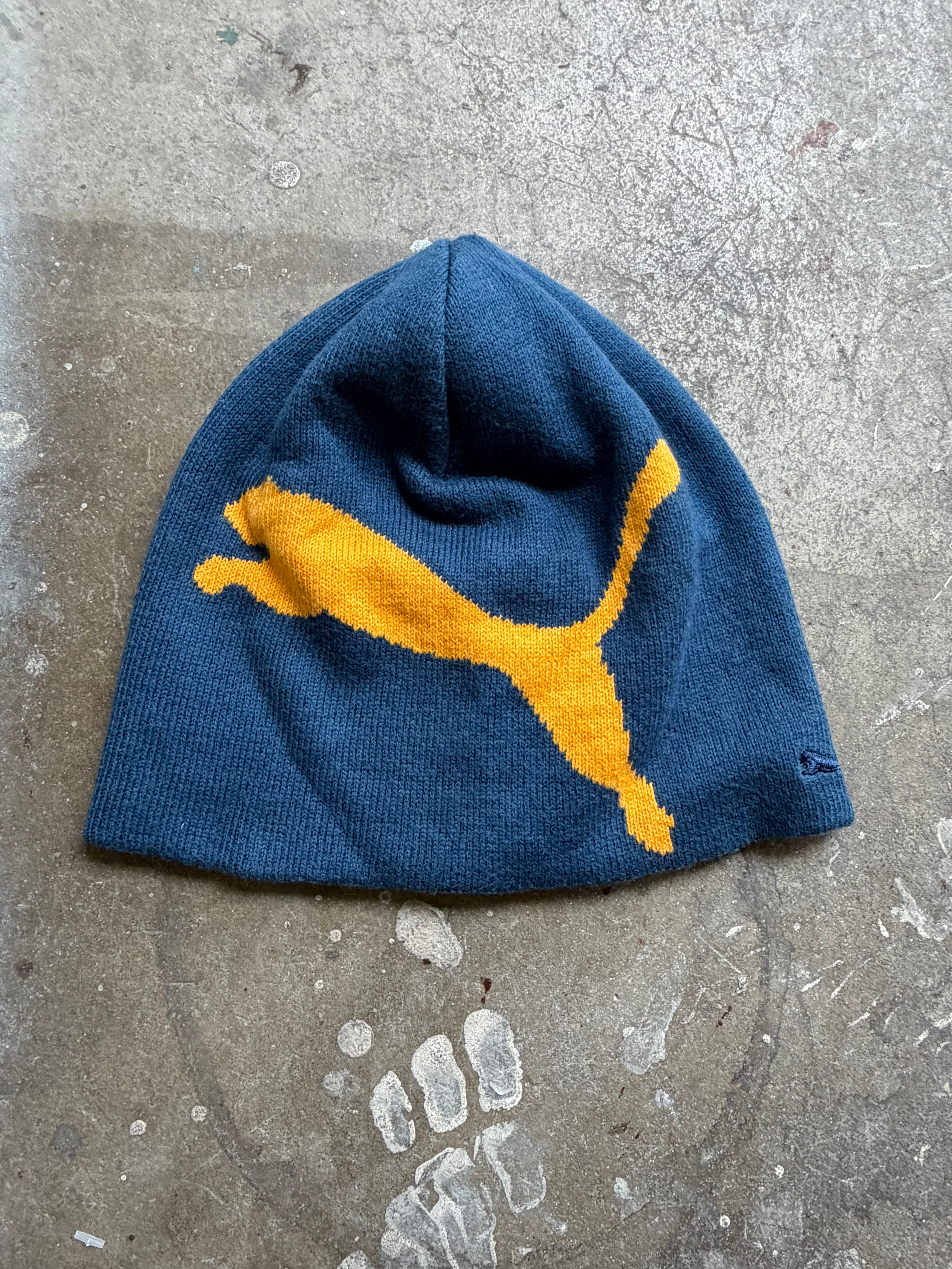 Blue & Yellow Puma Beanie