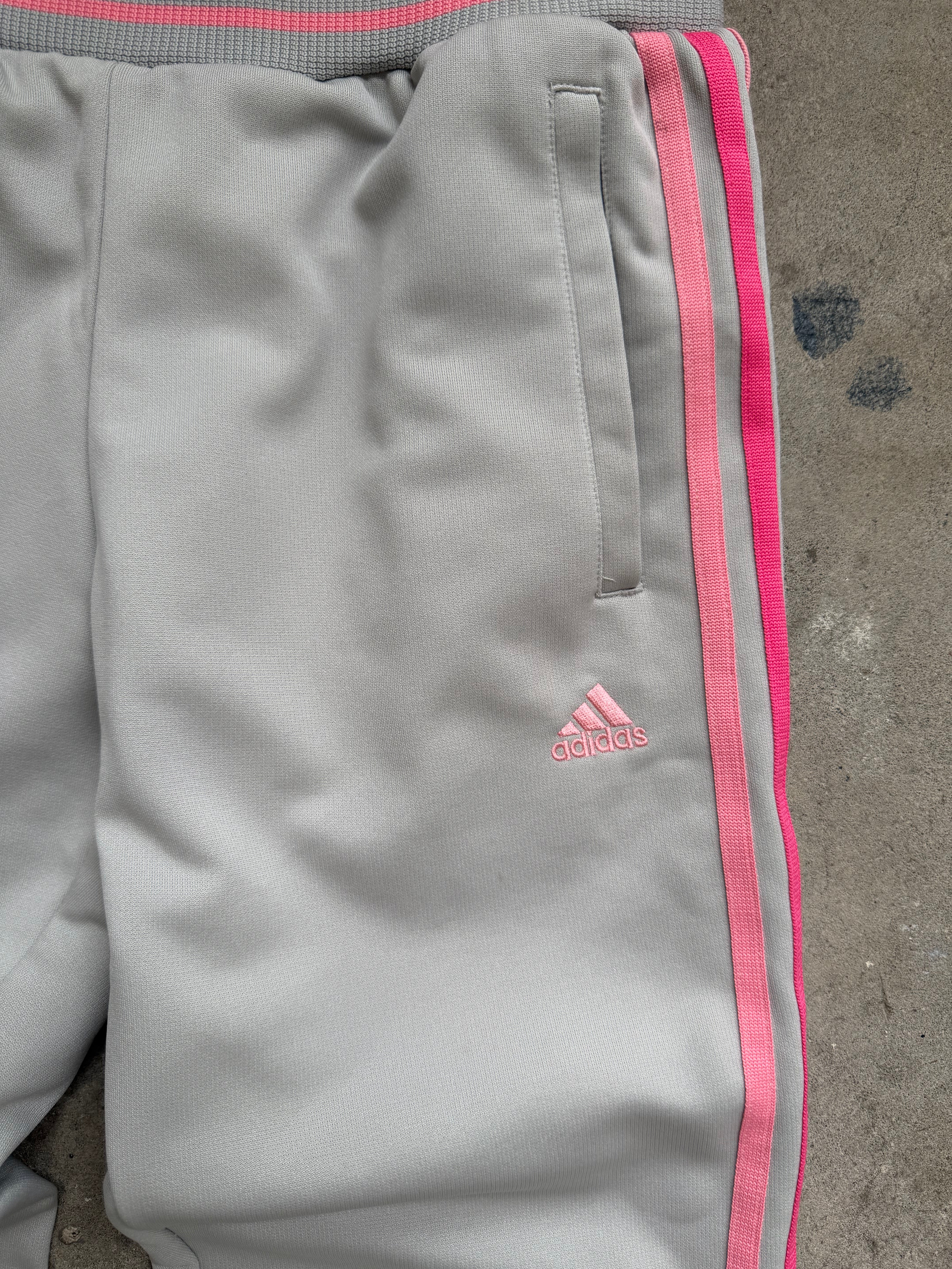 Grey & Pink Adidas Capri - S