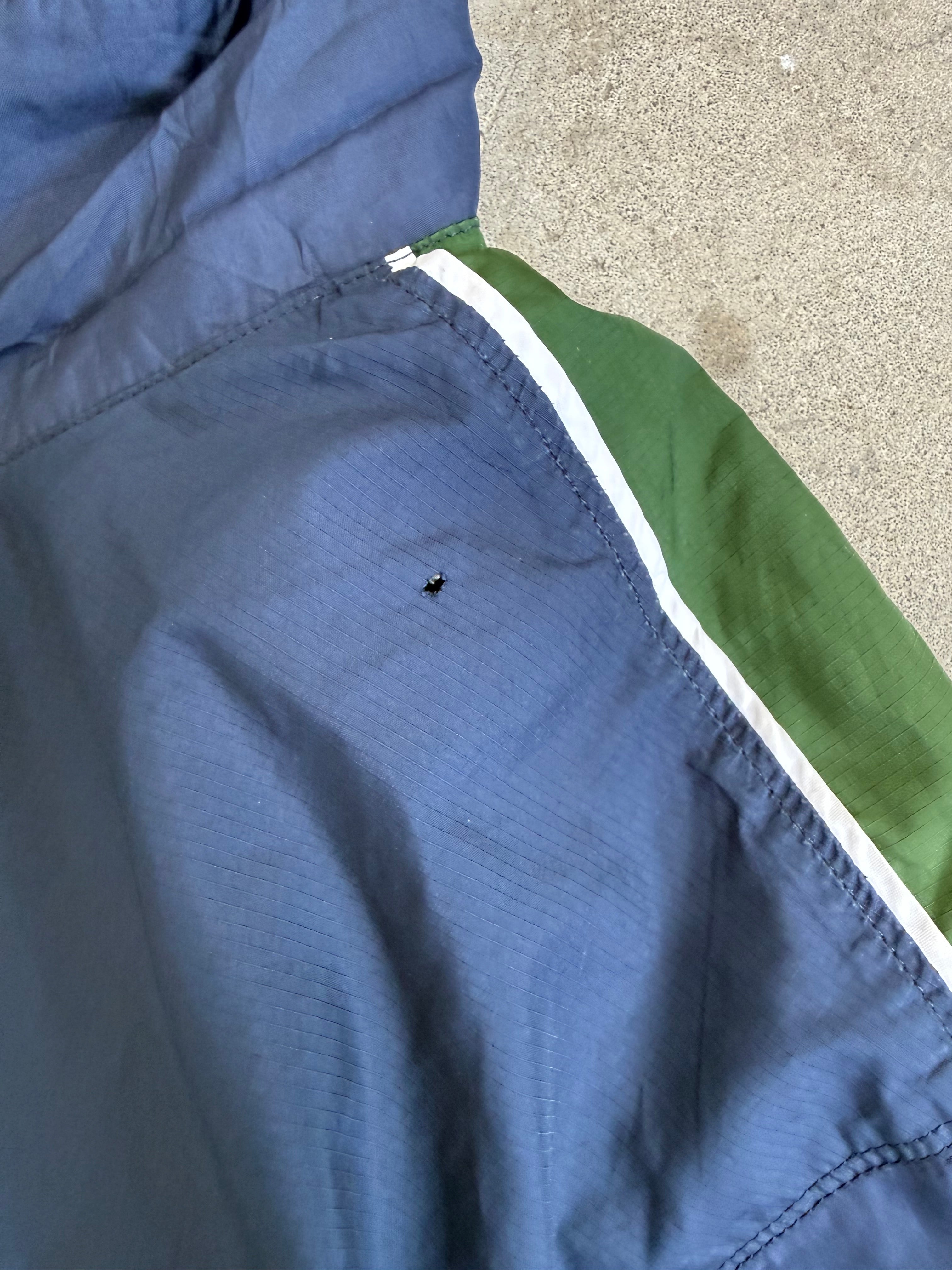 Navy And Green Spray Jacket - M