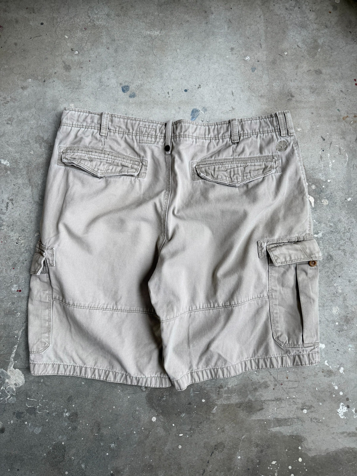 Beige Timberland Cargo Shorts - 38”