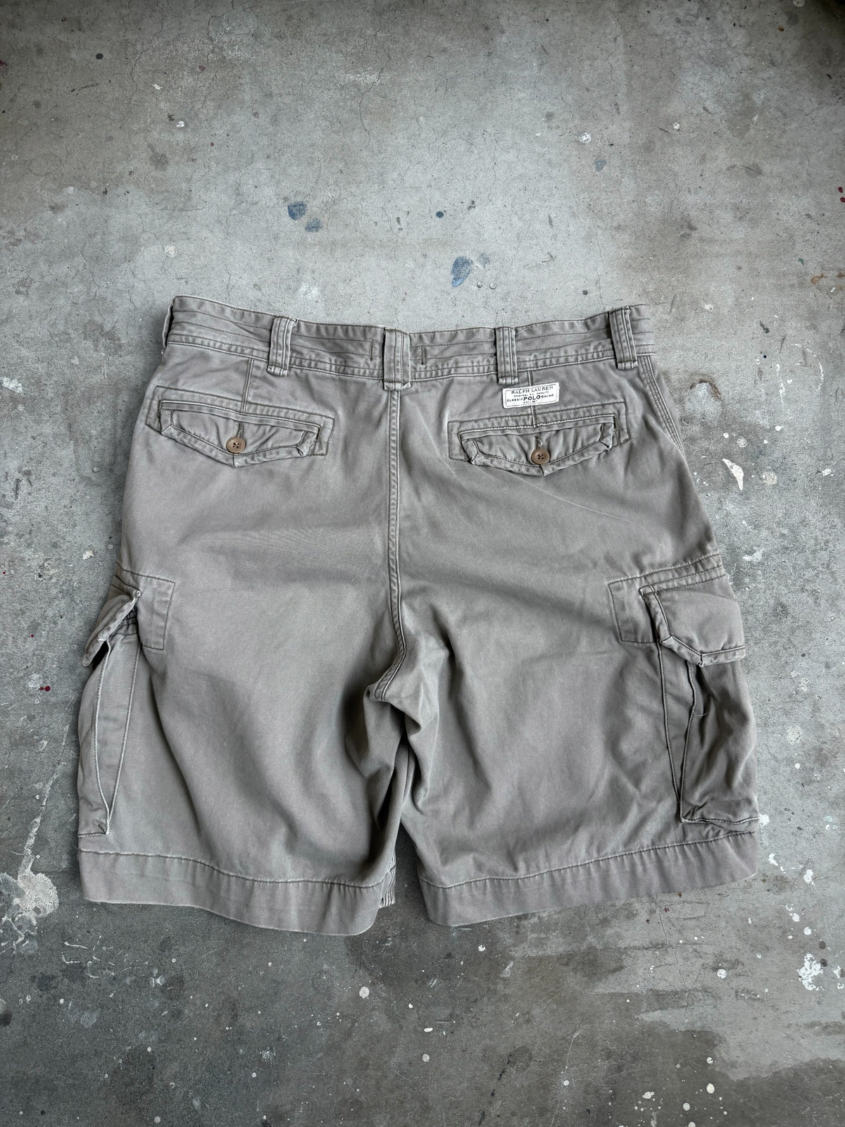 Olive Ralph Lauren Cargo Shorts - 36”