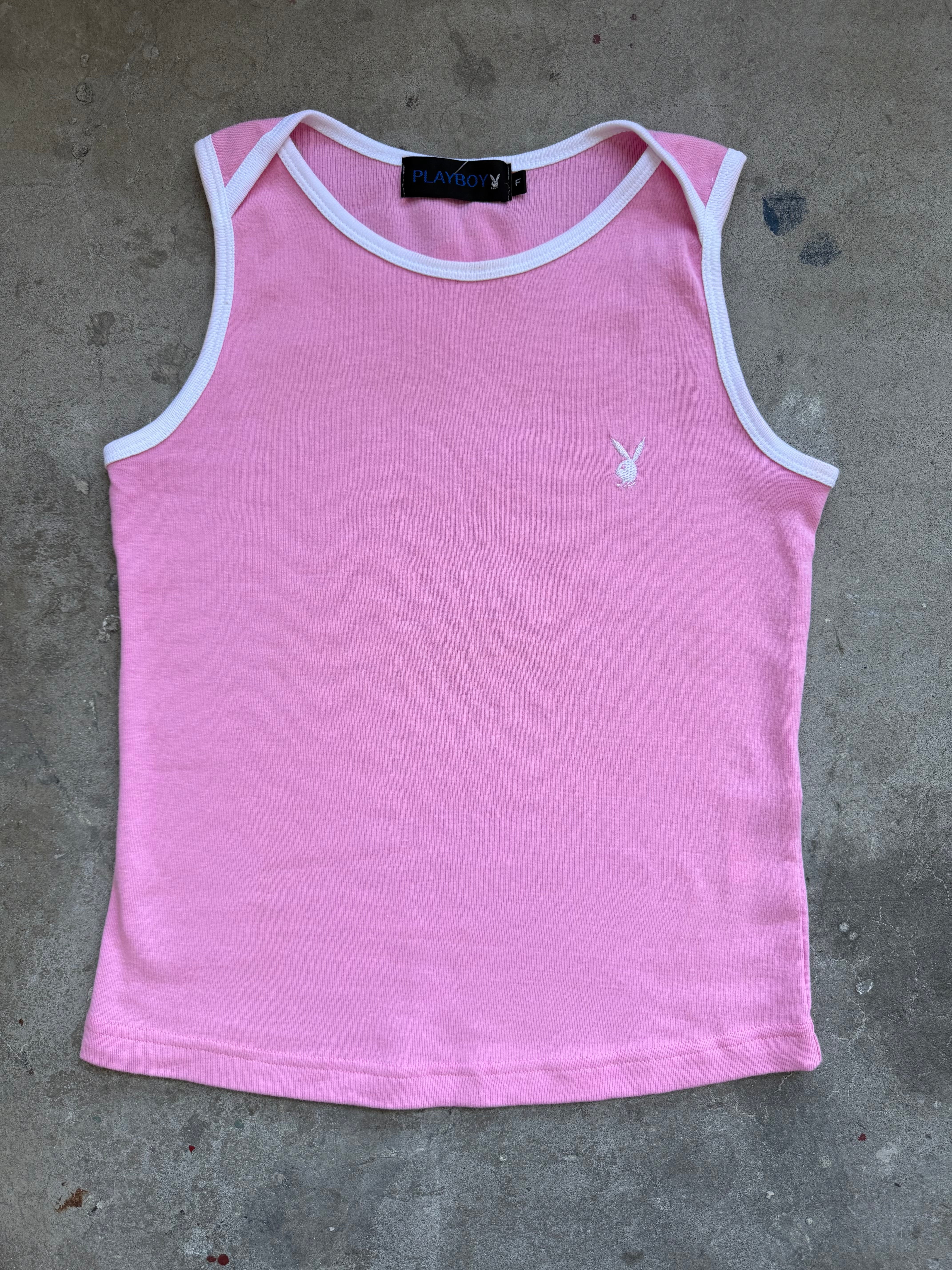 Pink Playboy Tank - S