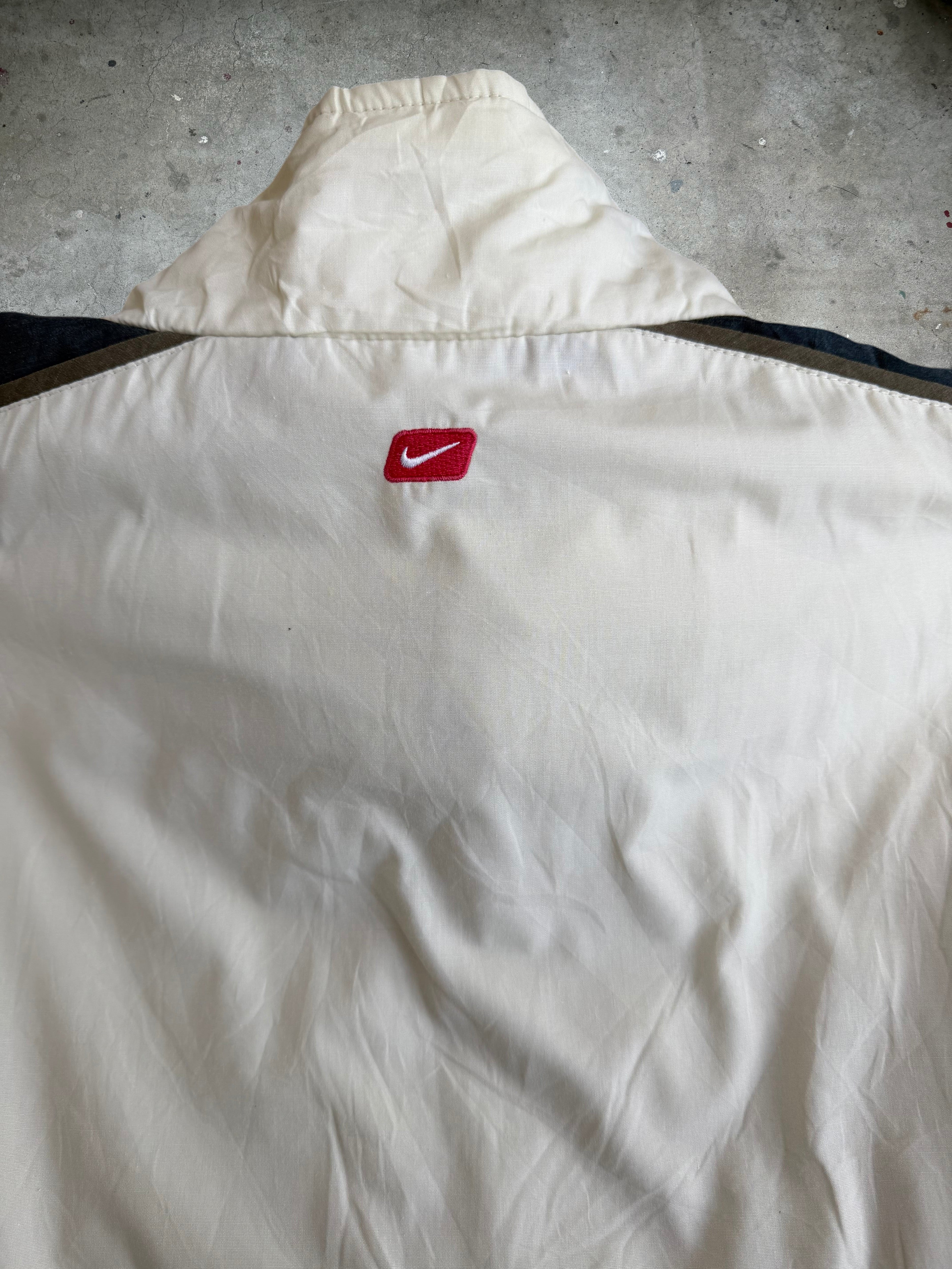 Beige Nike Spray Jacket - L