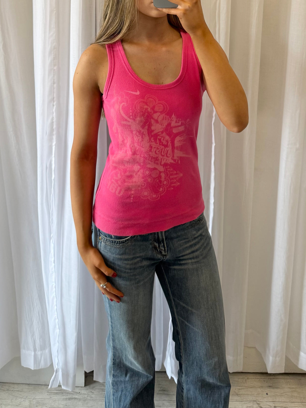 Pink Nike Graphic Tank