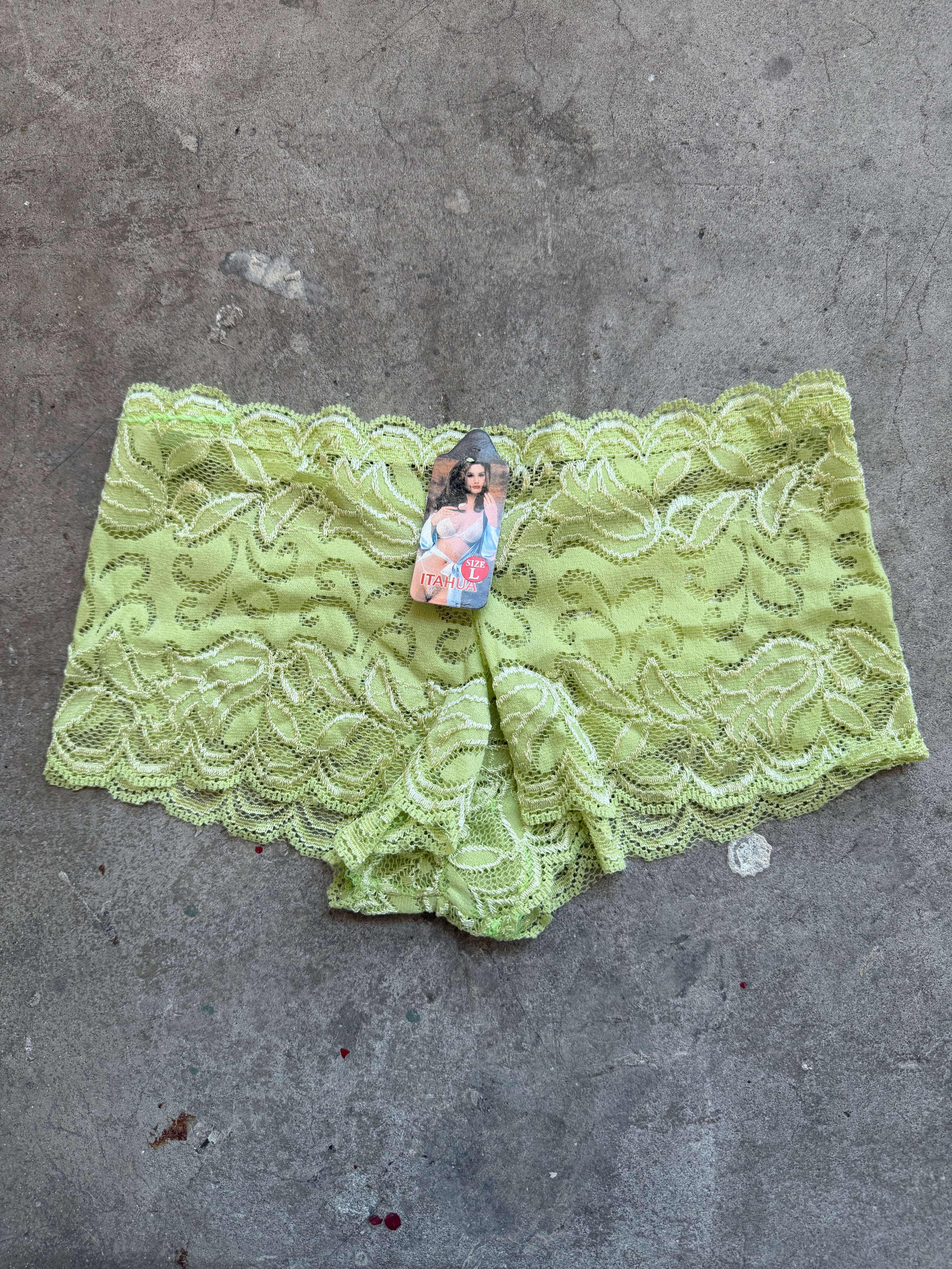 Micro Lace Shorts - Green