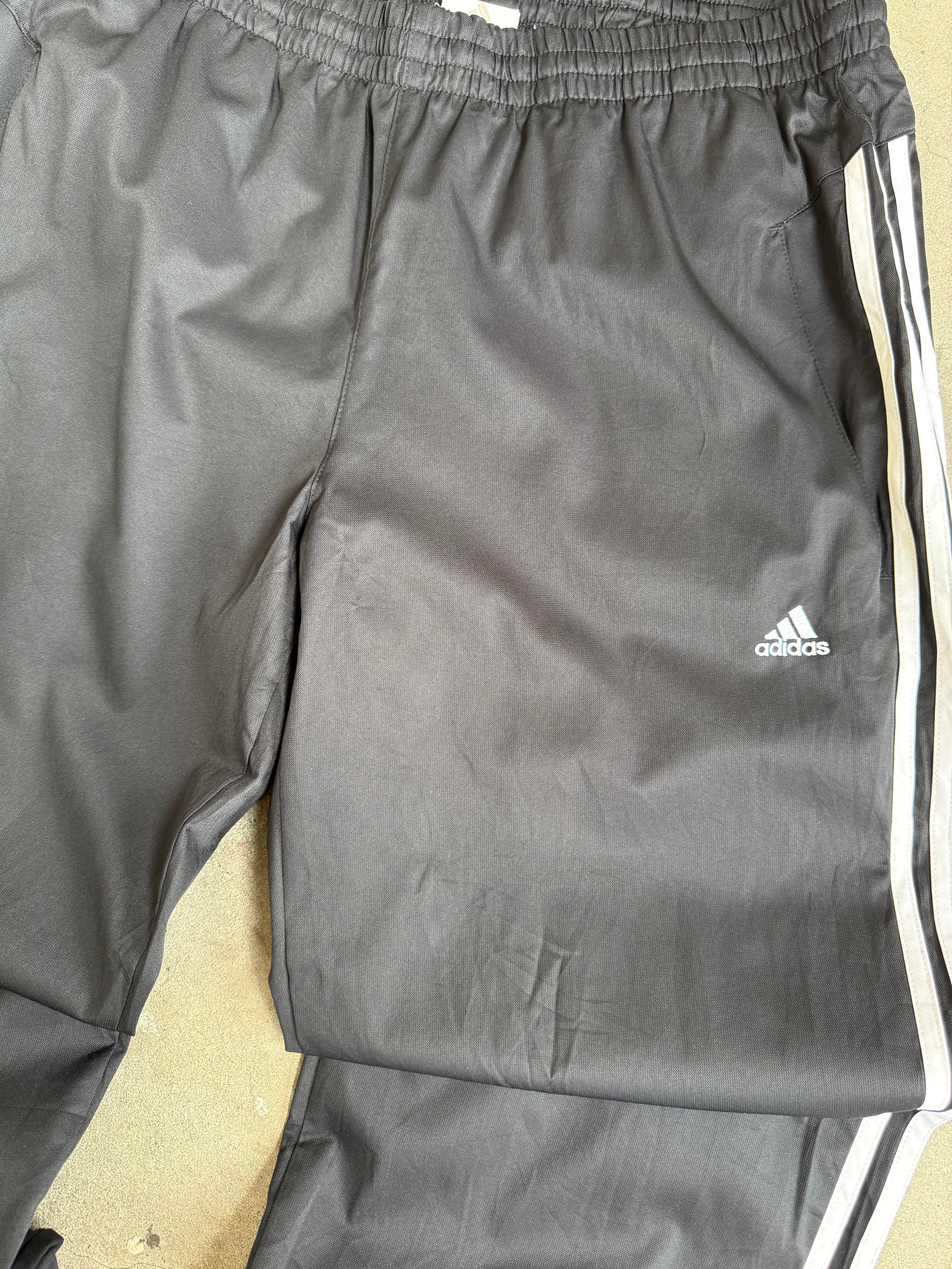 Black Adidas Trackies - L