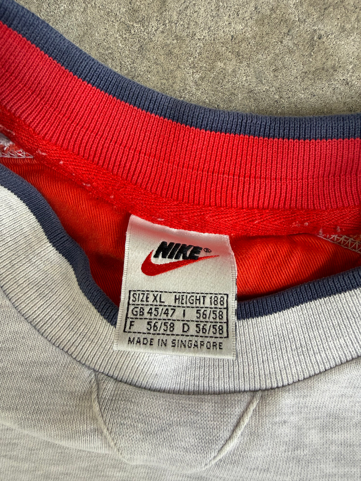 White Nike Big Swoosh Jumper - XL