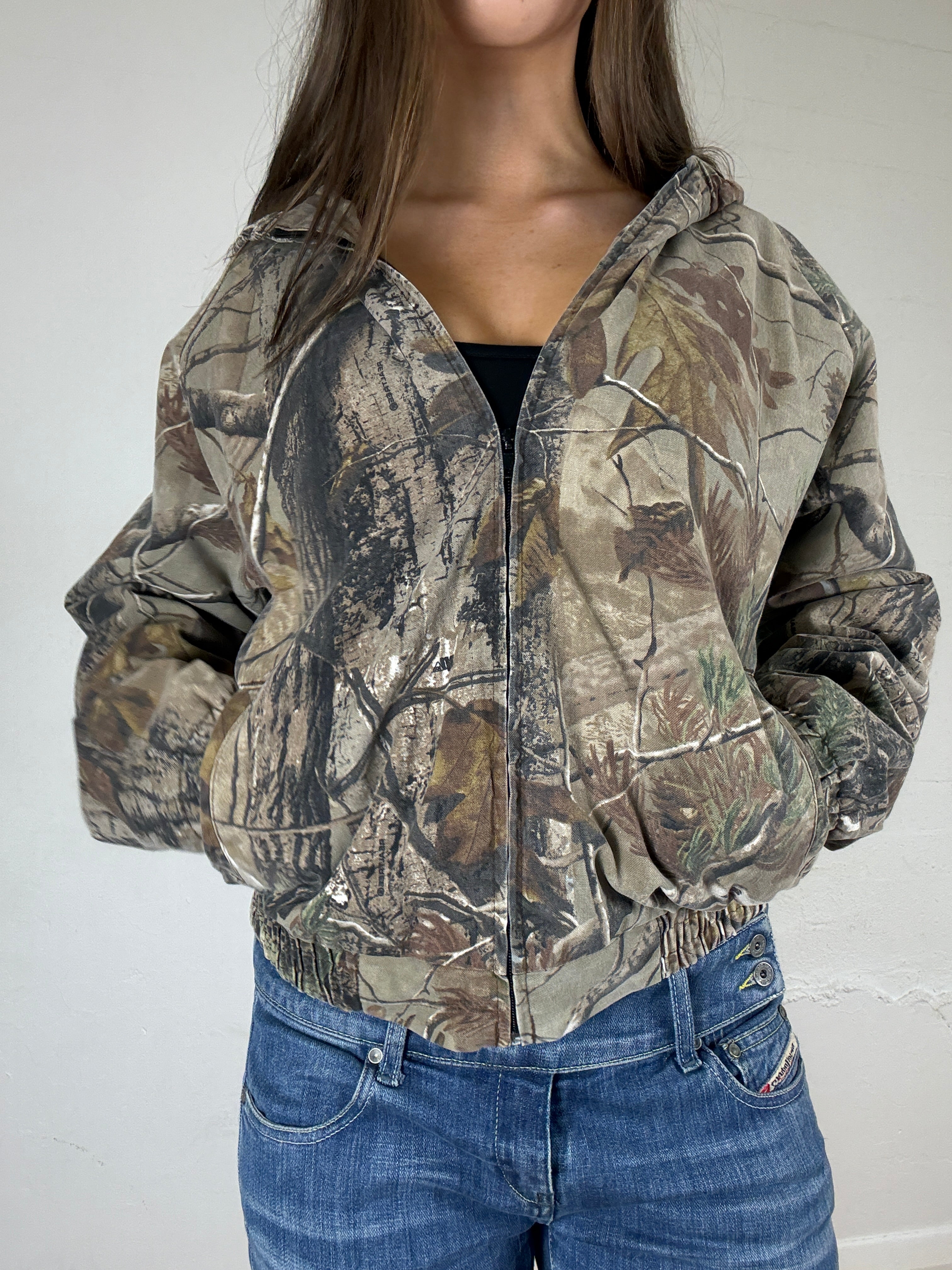 Real Tree Zip Up - L