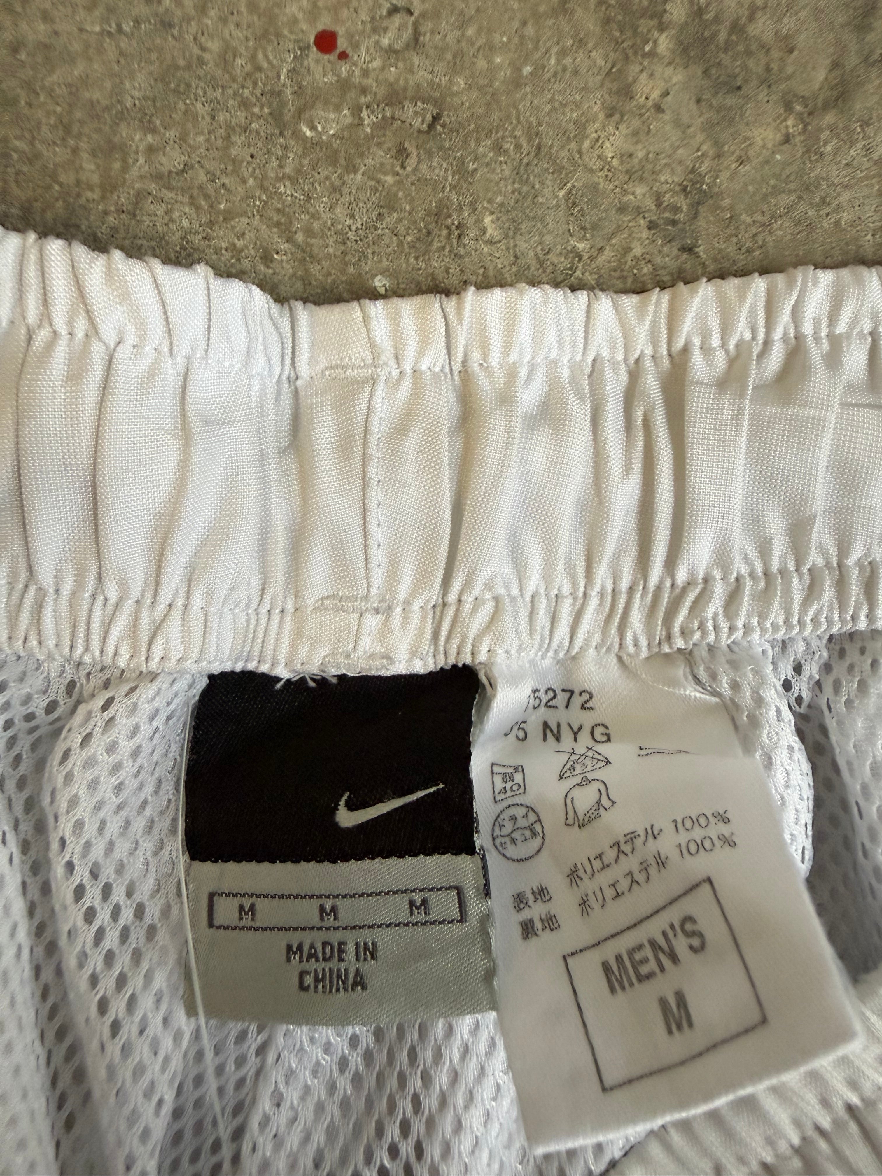 White Nike Trackpants - M