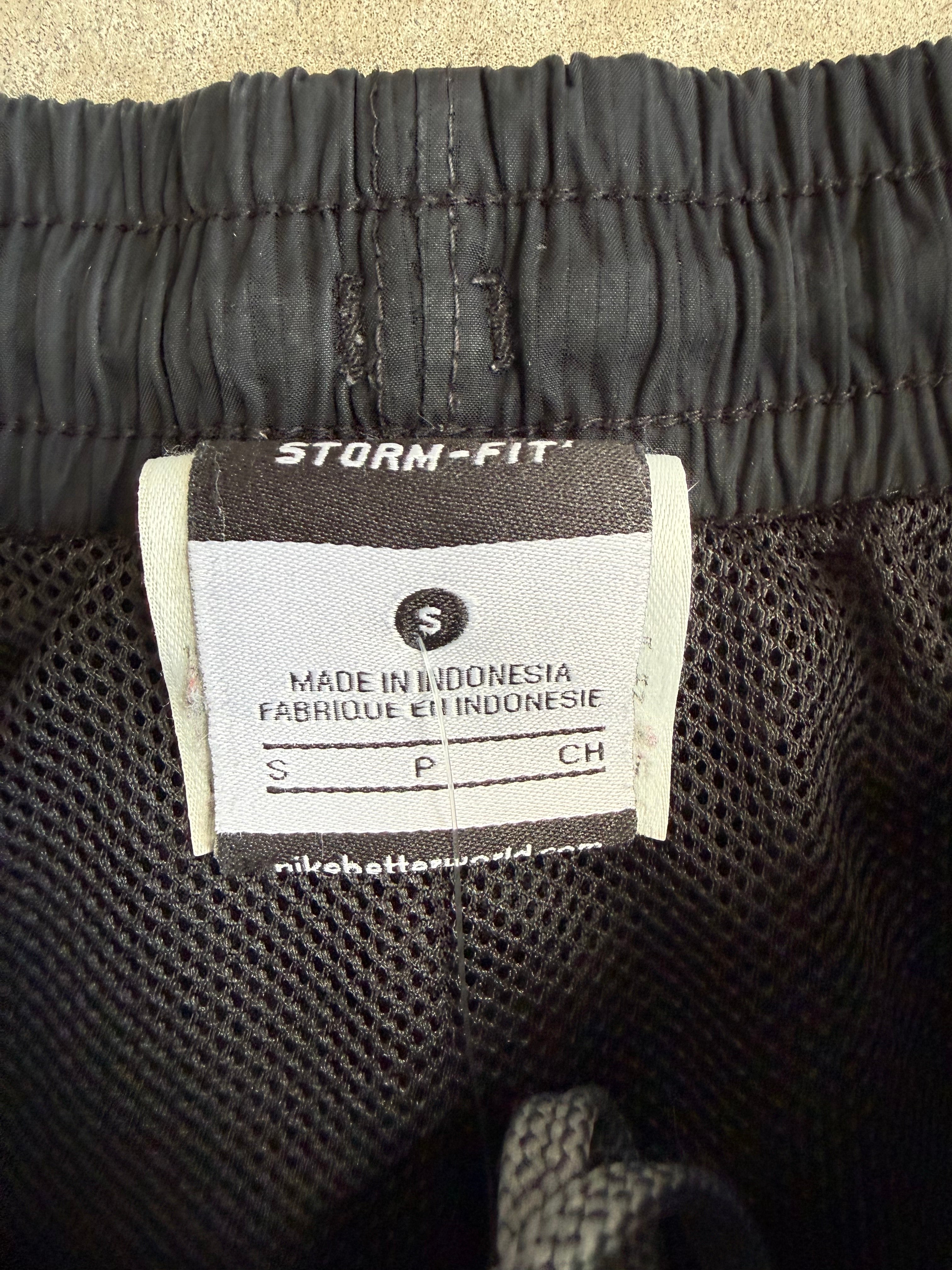 Black And Orange Nike Trackpants - S