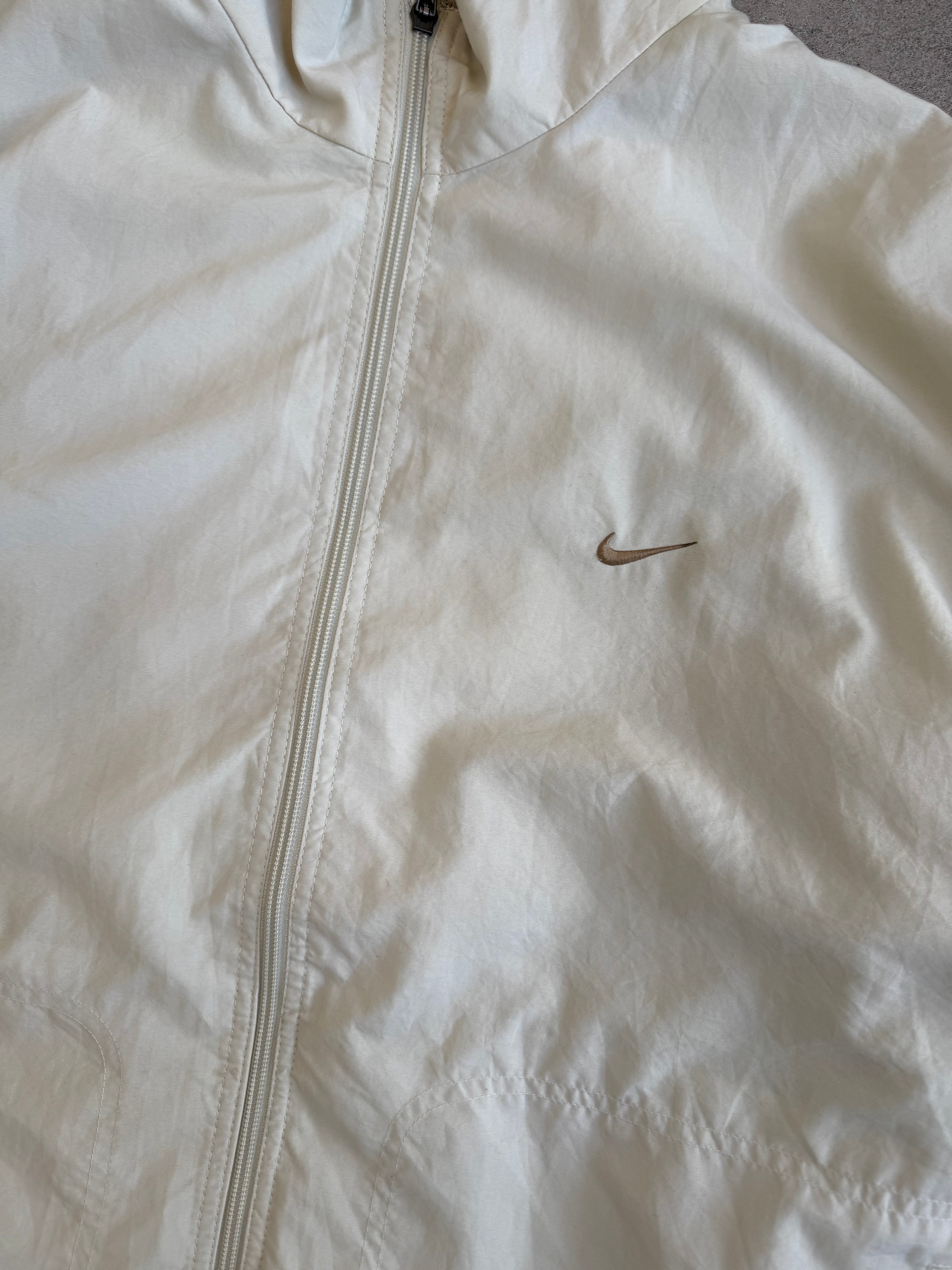 Cream Nike Spray Jacket - XL