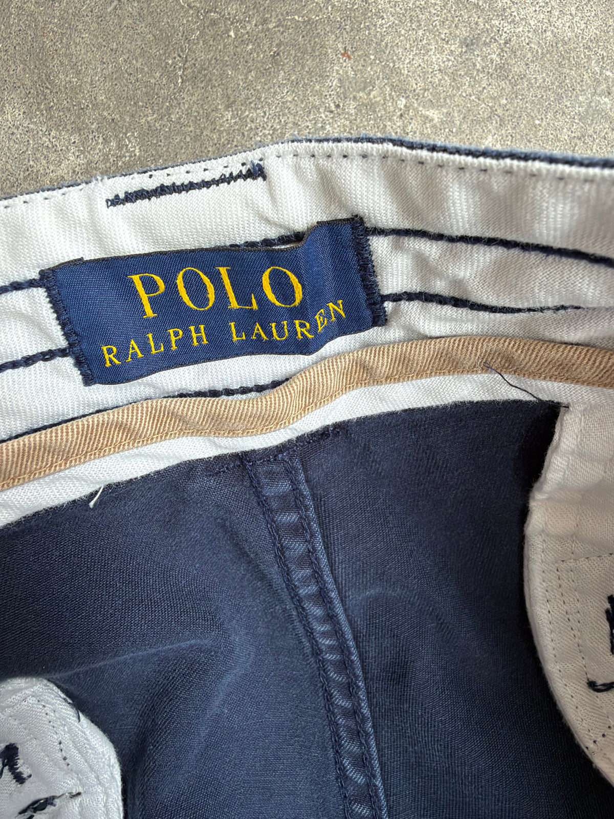 Navy Ralph Lauren Cargo Shorts - 36”