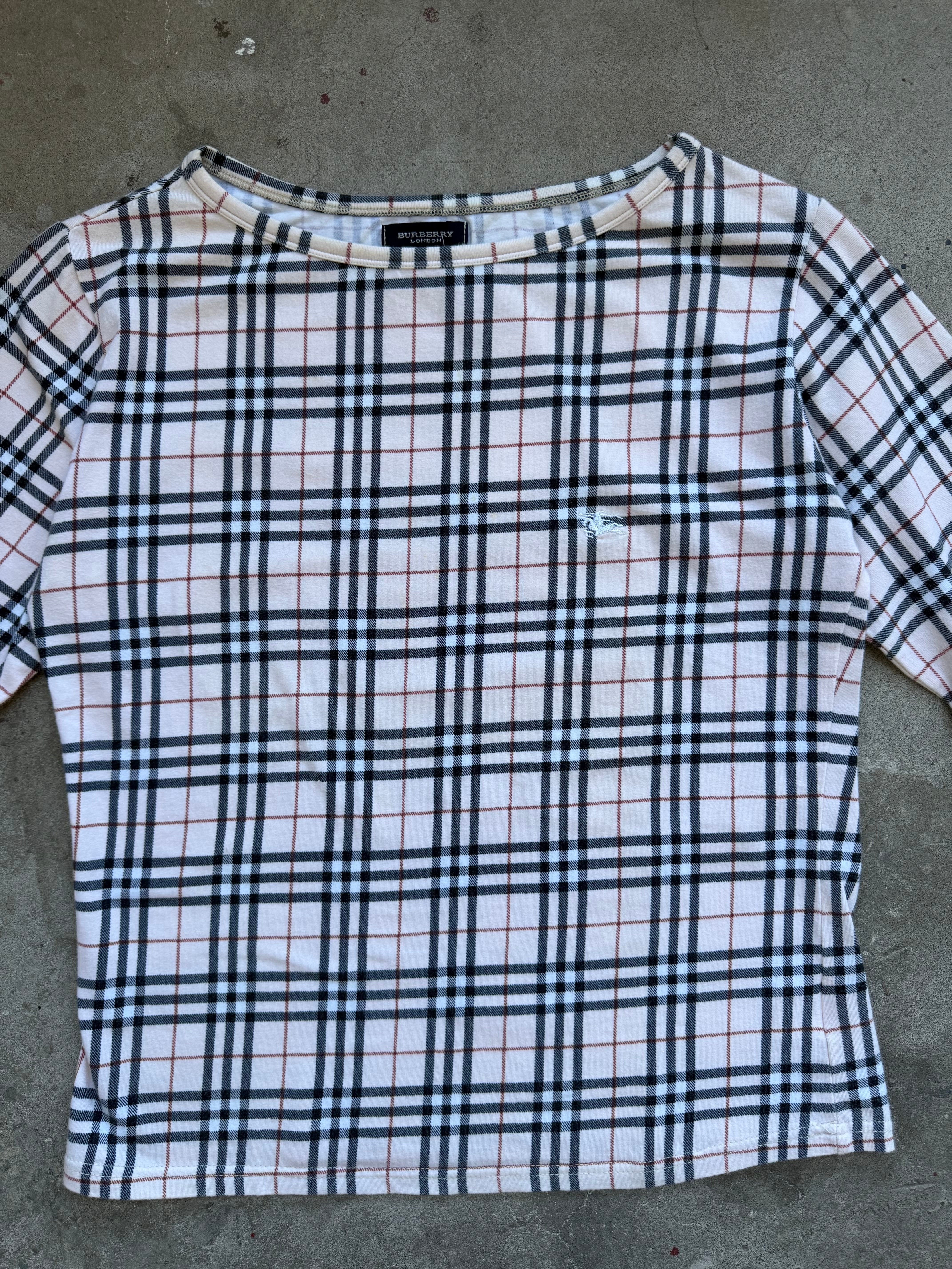 Burberry 3/4 Sleeve Top - S