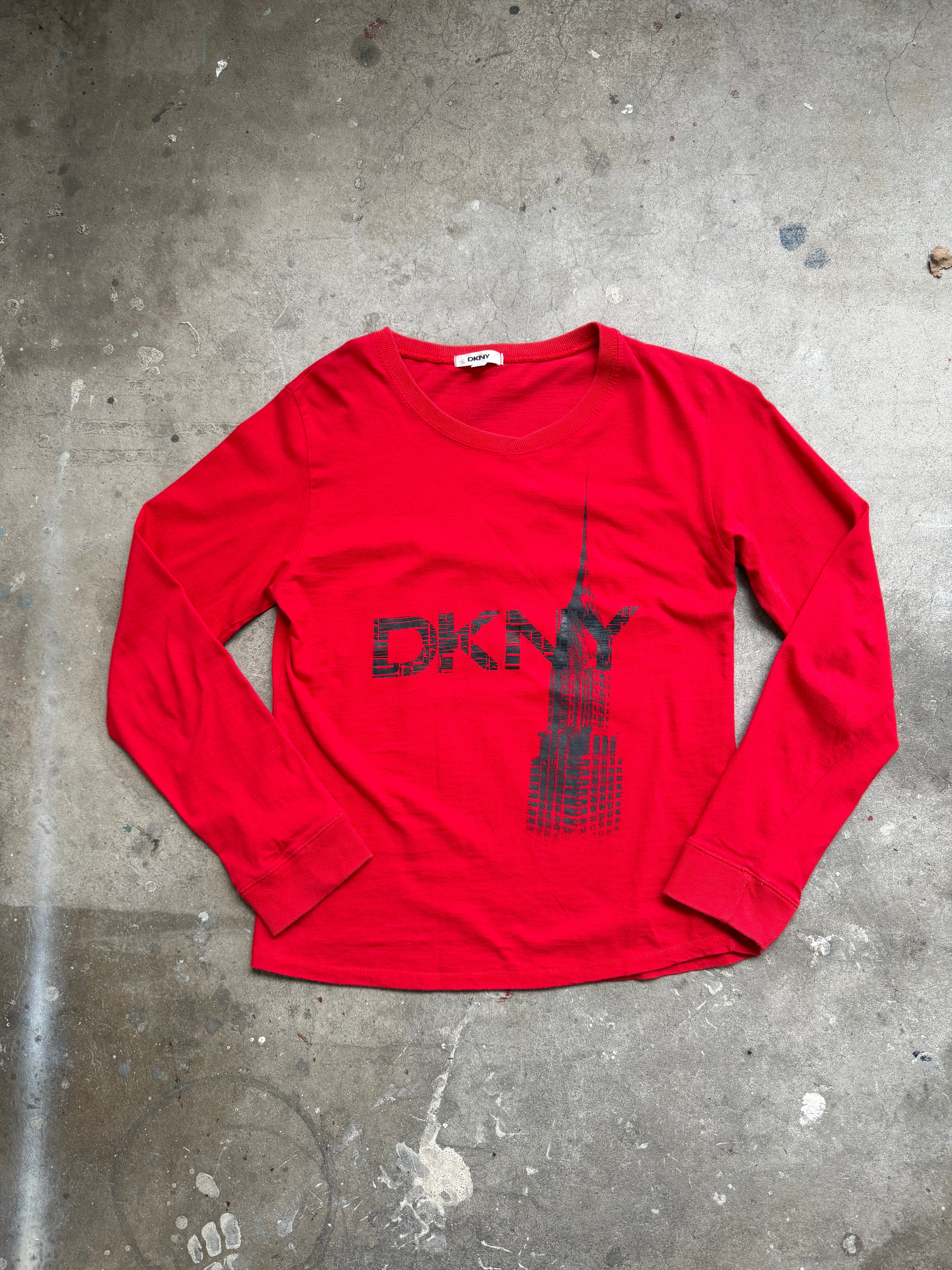 DKNY Red Long Sleeve - M