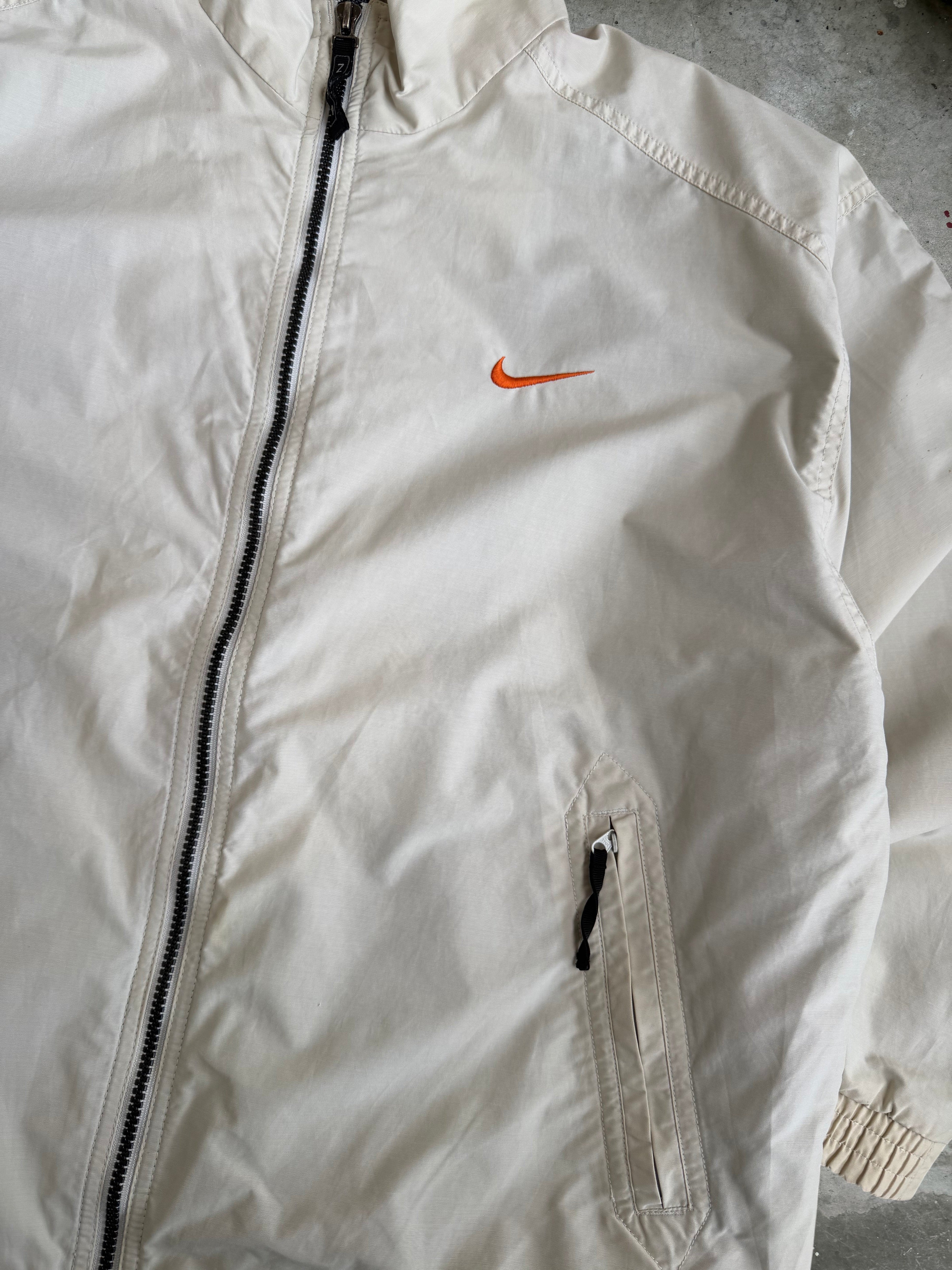 Cream Nike Spray Jacket - M