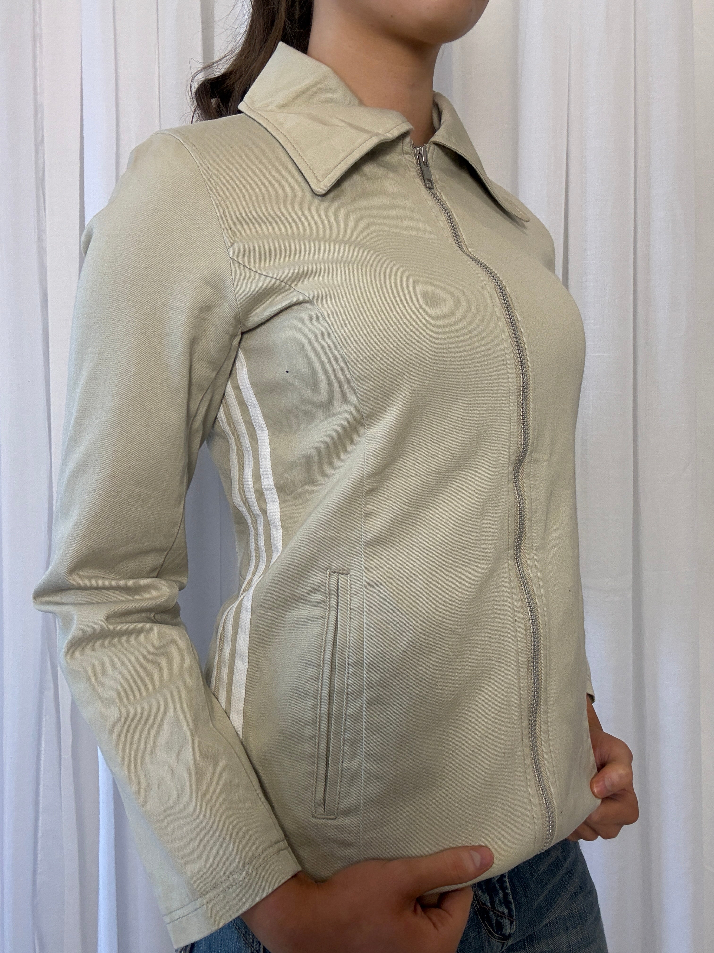 Adidas Cotton Collared Jacket - S