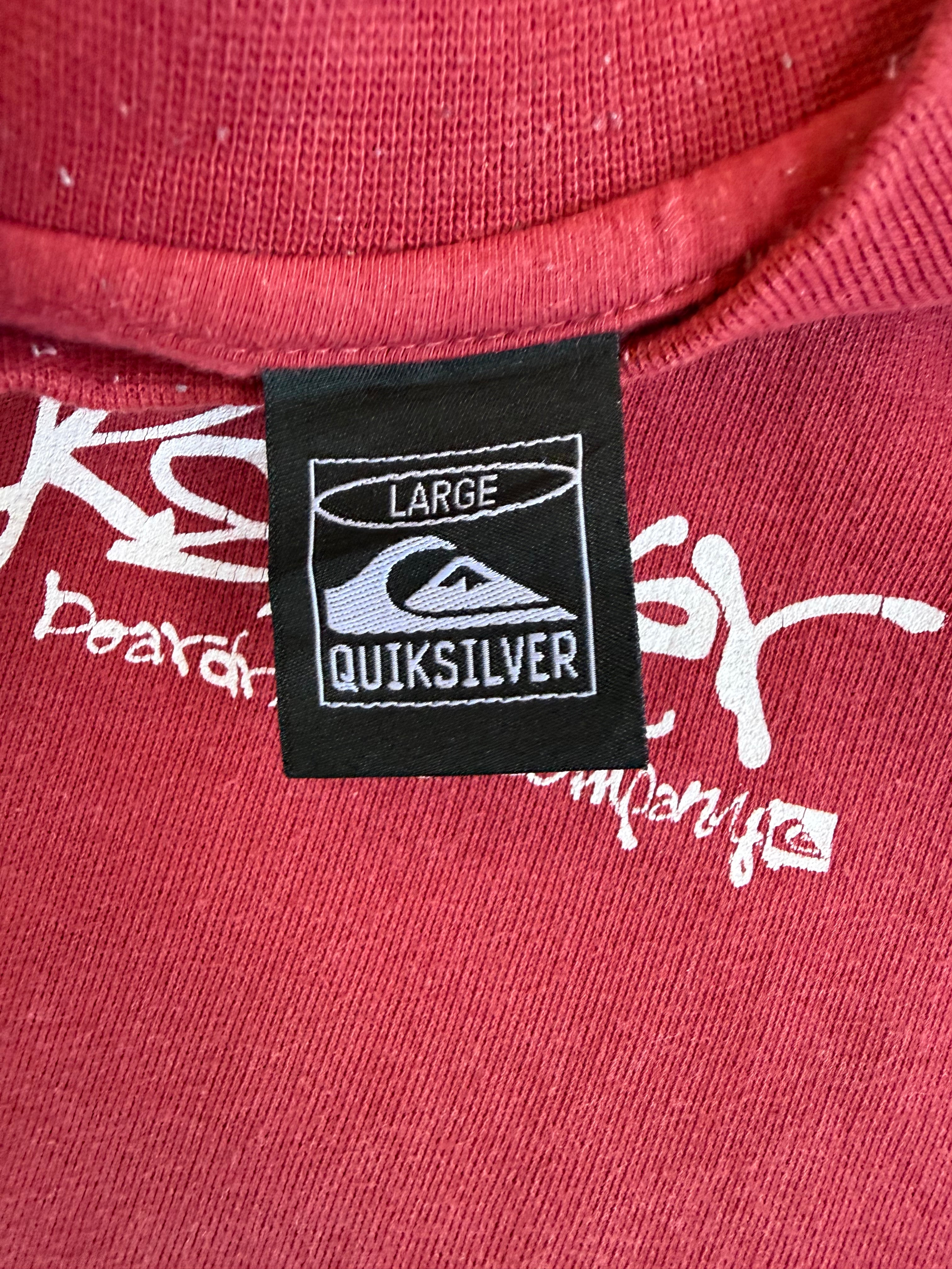 Maroon Quiksilver Jumper - L