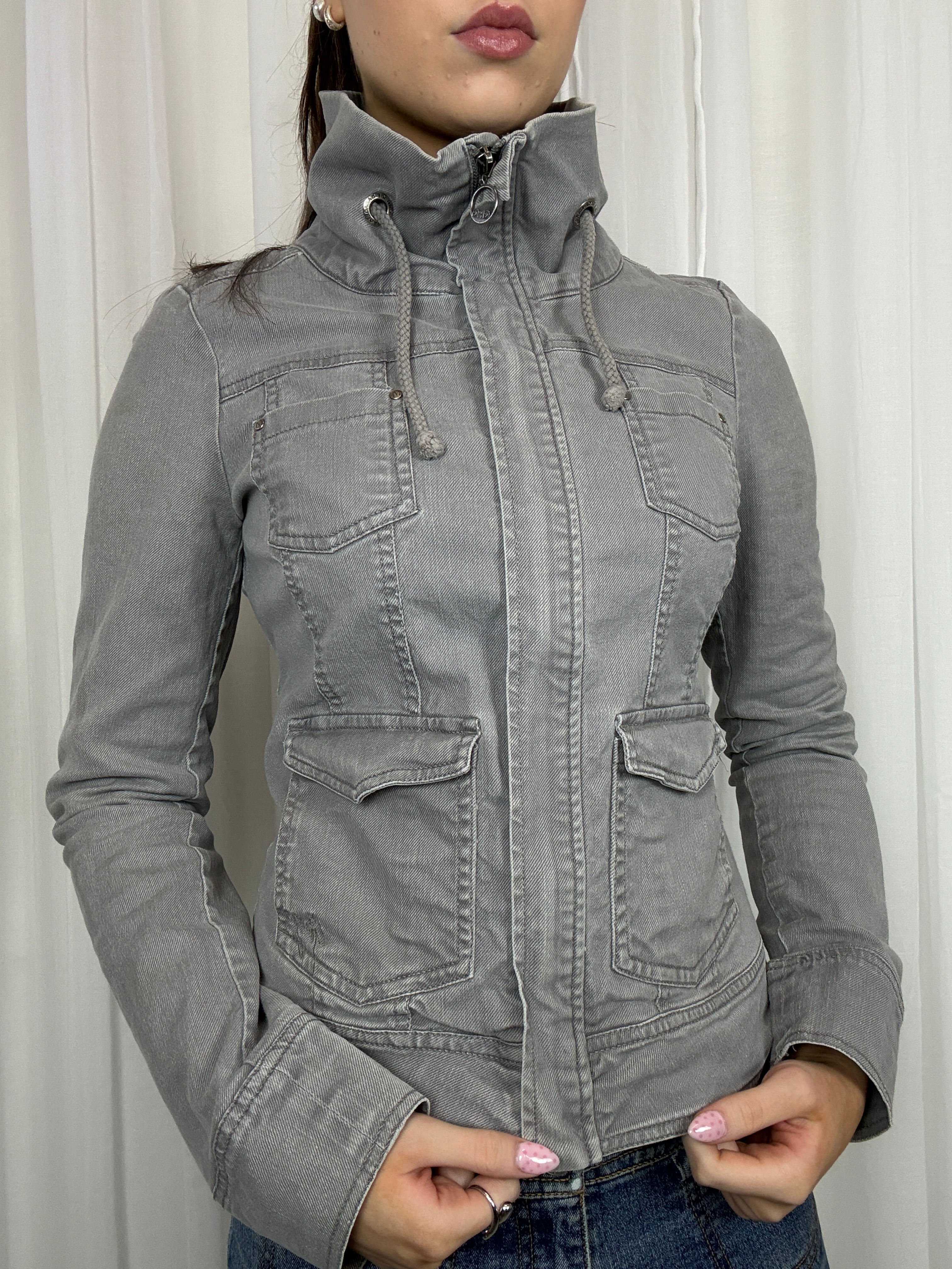 Grey Garage Cotton Jacket - S