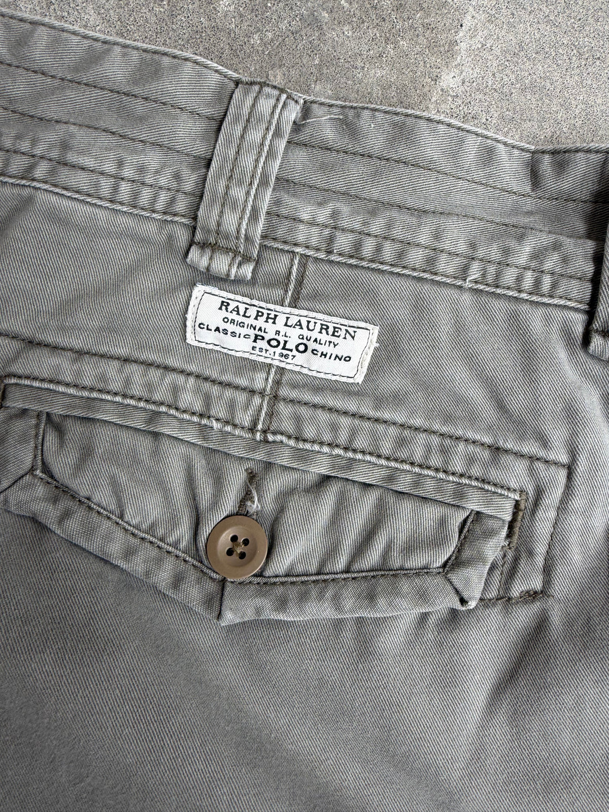 Olive Ralph Lauren Cargo Shorts - 36”