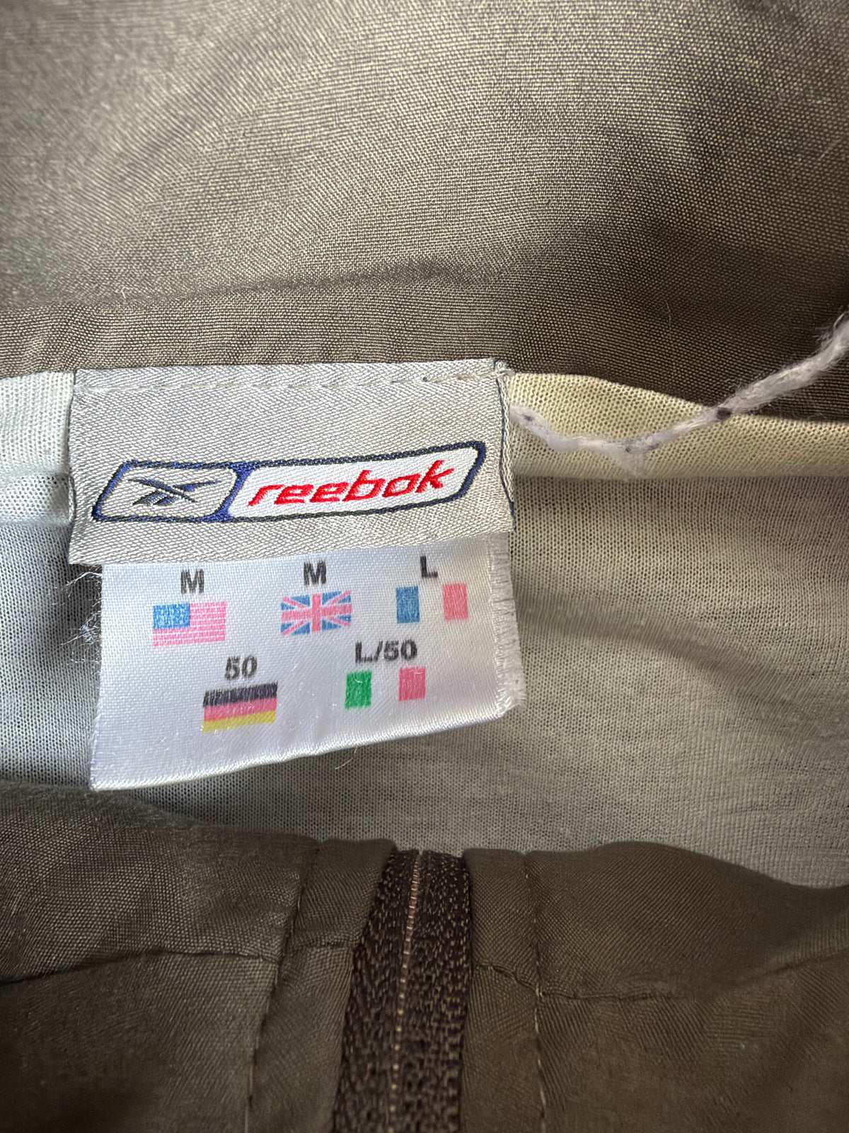 Chocolate Reebok Spray Jacket - M