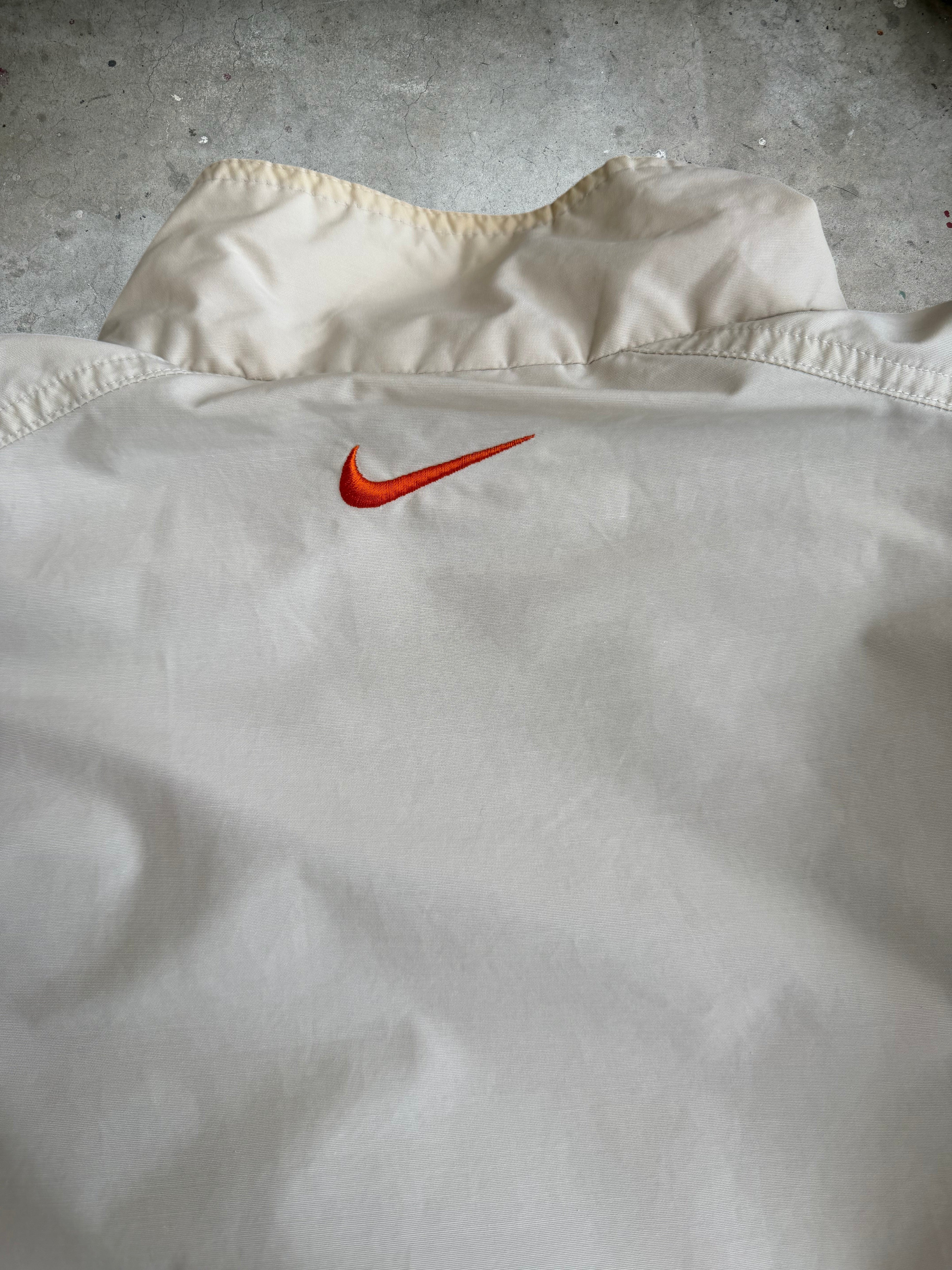 Cream Nike Spray Jacket - M