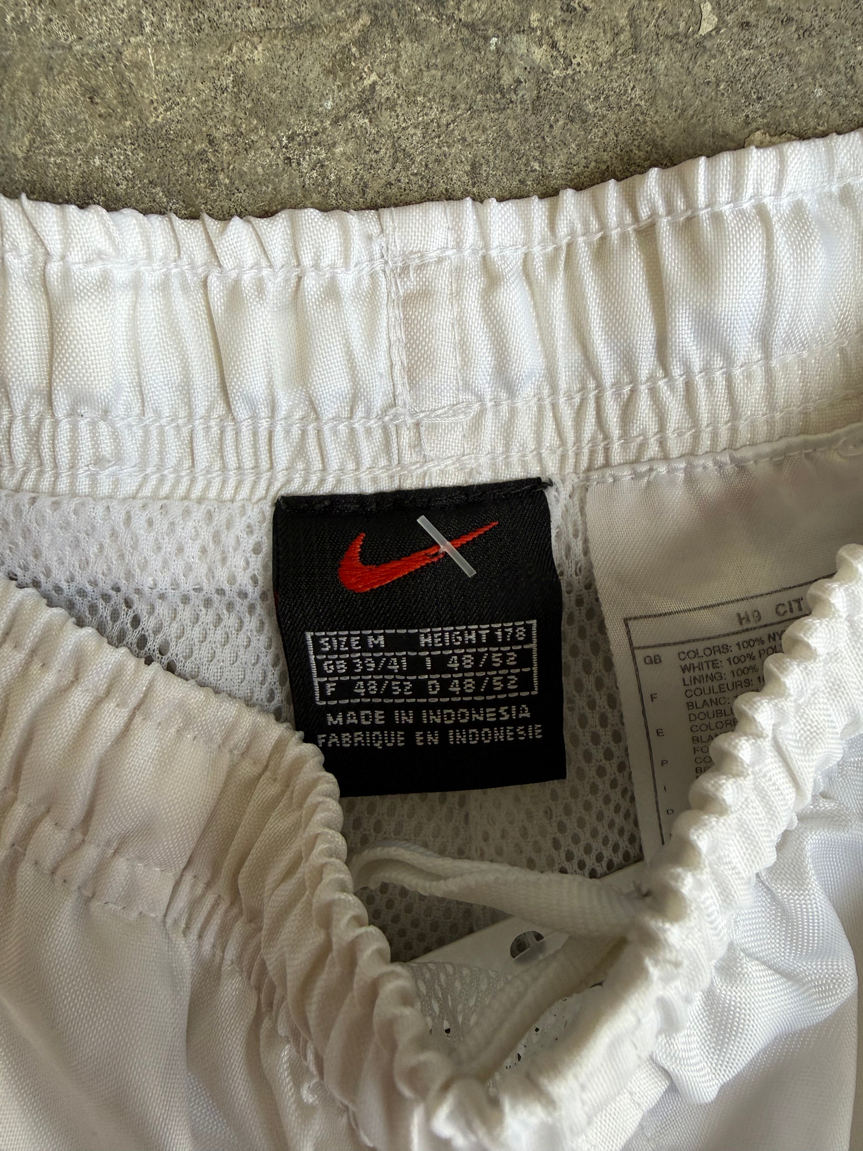 White Nike Trackpants - M
