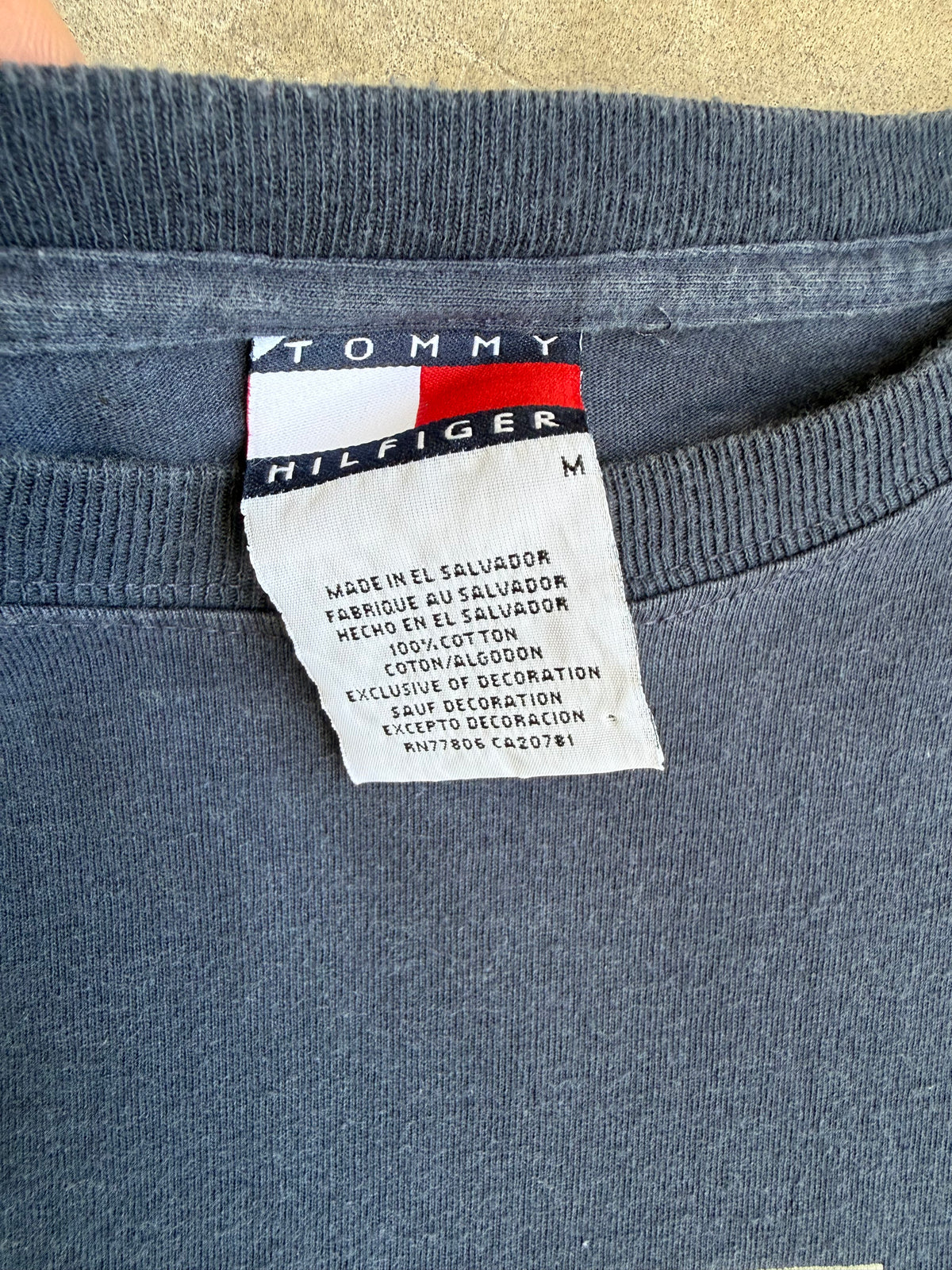 Navy Tommy Hilfiger Long Sleeve - M