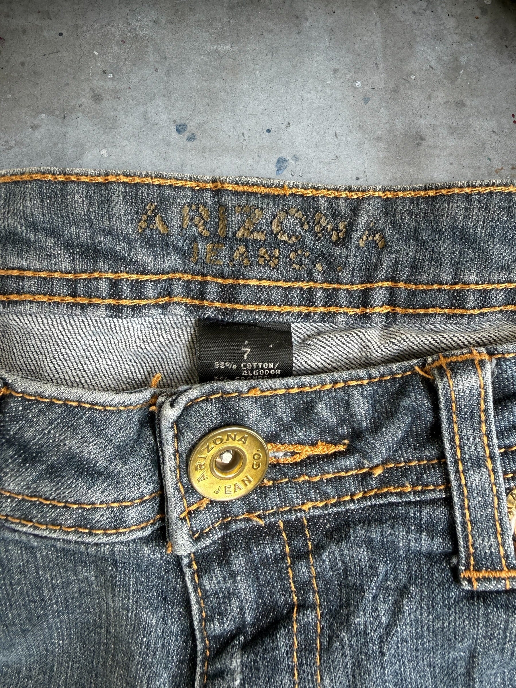 Studded Low Rise Jeans - 7