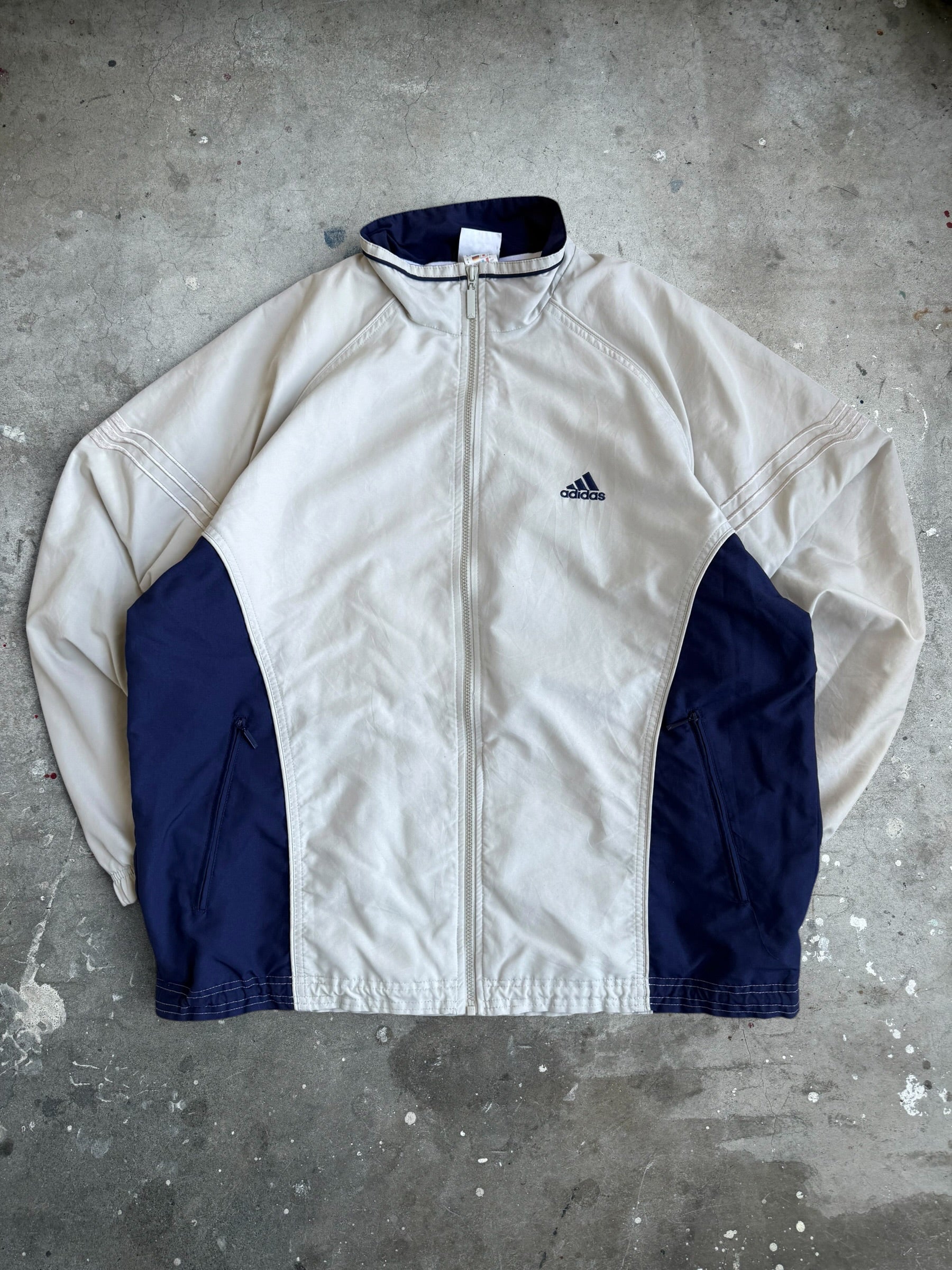 Cream Adidas Spray Jacket - XL
