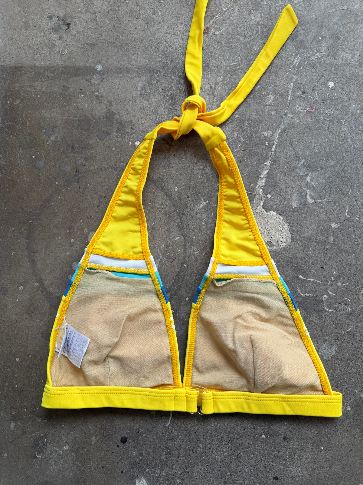 Yellow Fiorucci Bikini Top