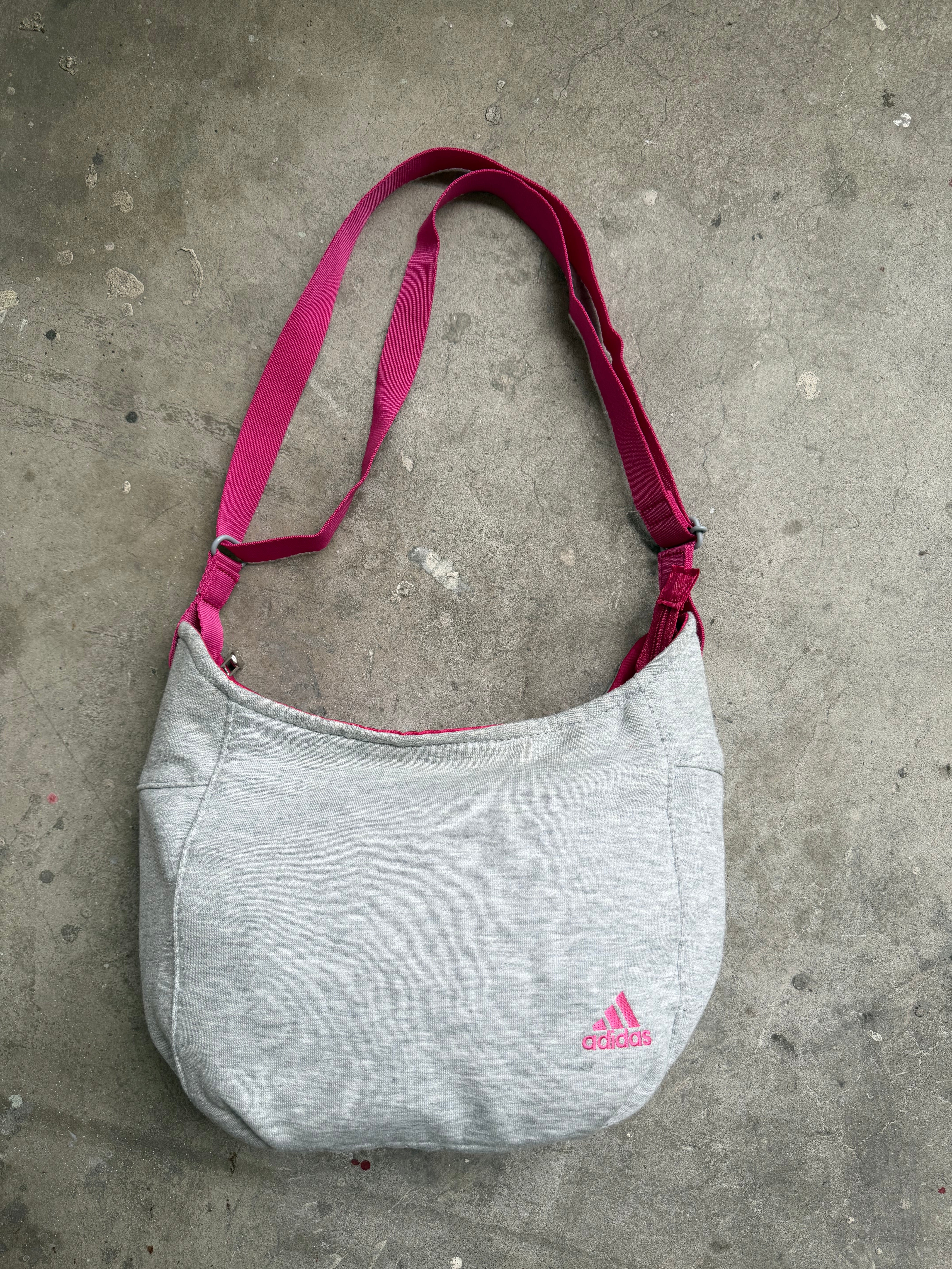 Grey & Pink Adidas Bag