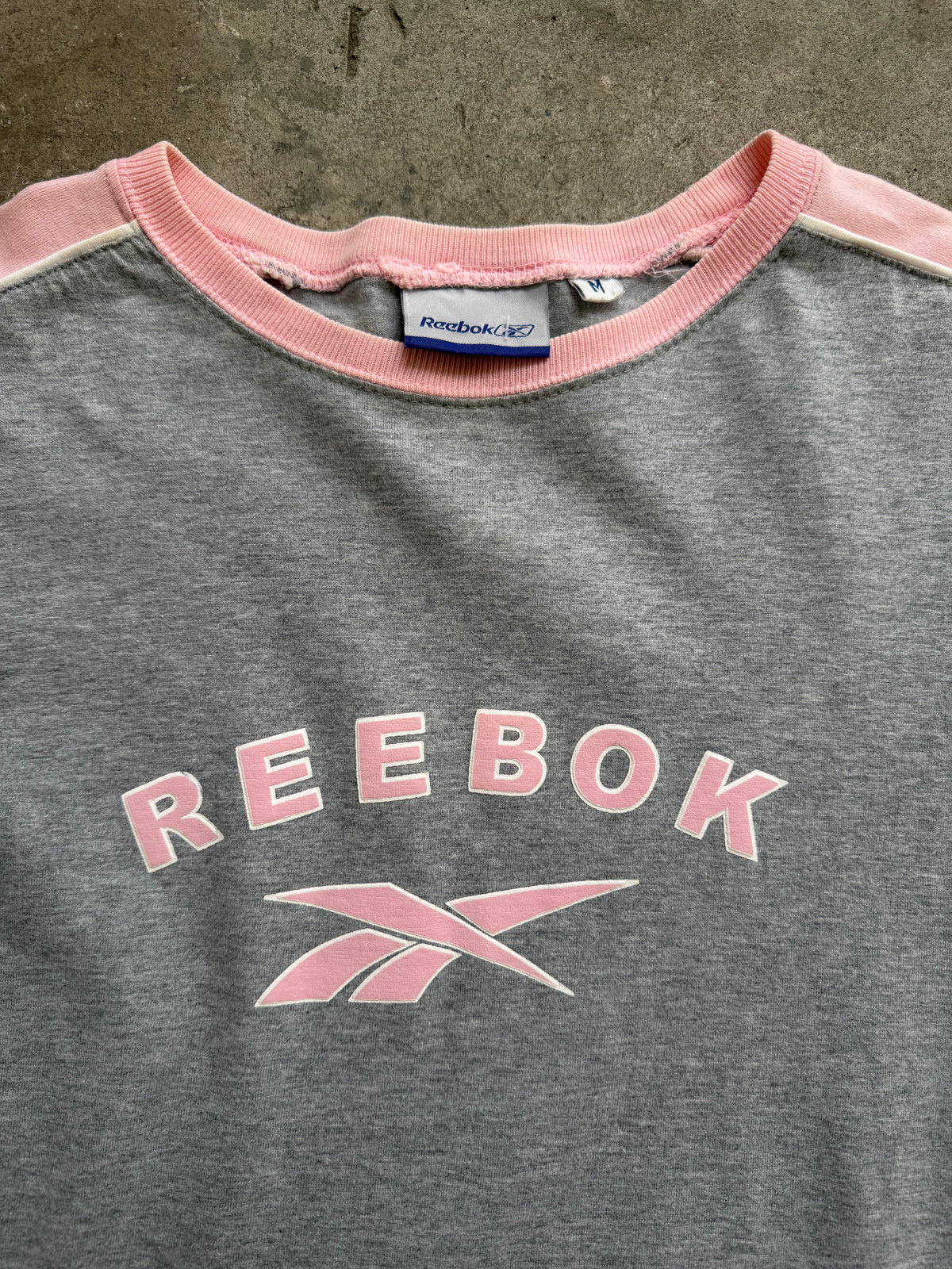 Grey & Pink Reebok Tee