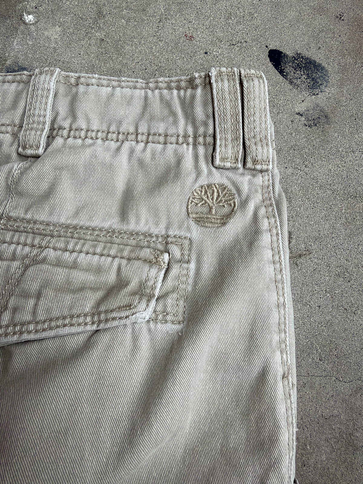 Beige Timberland Cargo Shorts - 38”