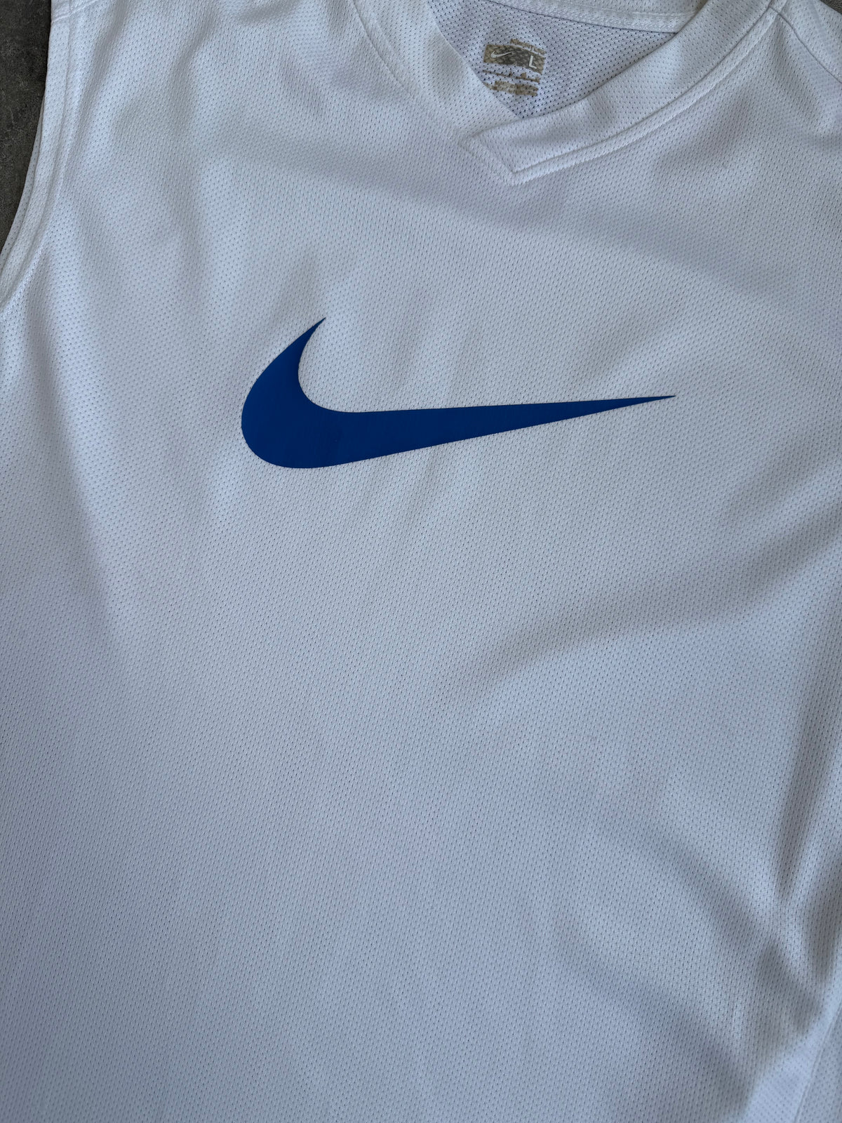 White Nike Swoosh Singlet - XL