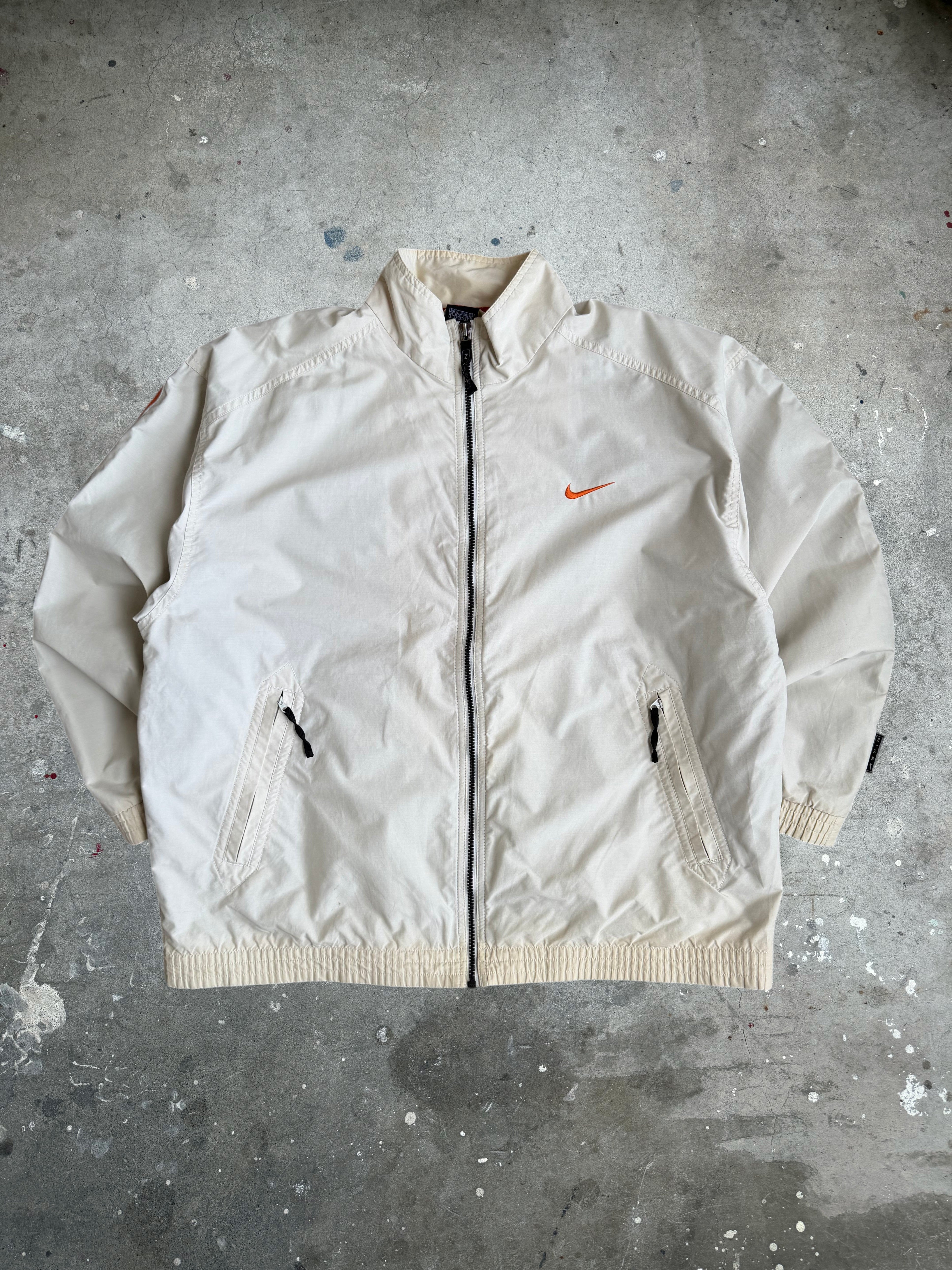 Cream Nike Spray Jacket - M