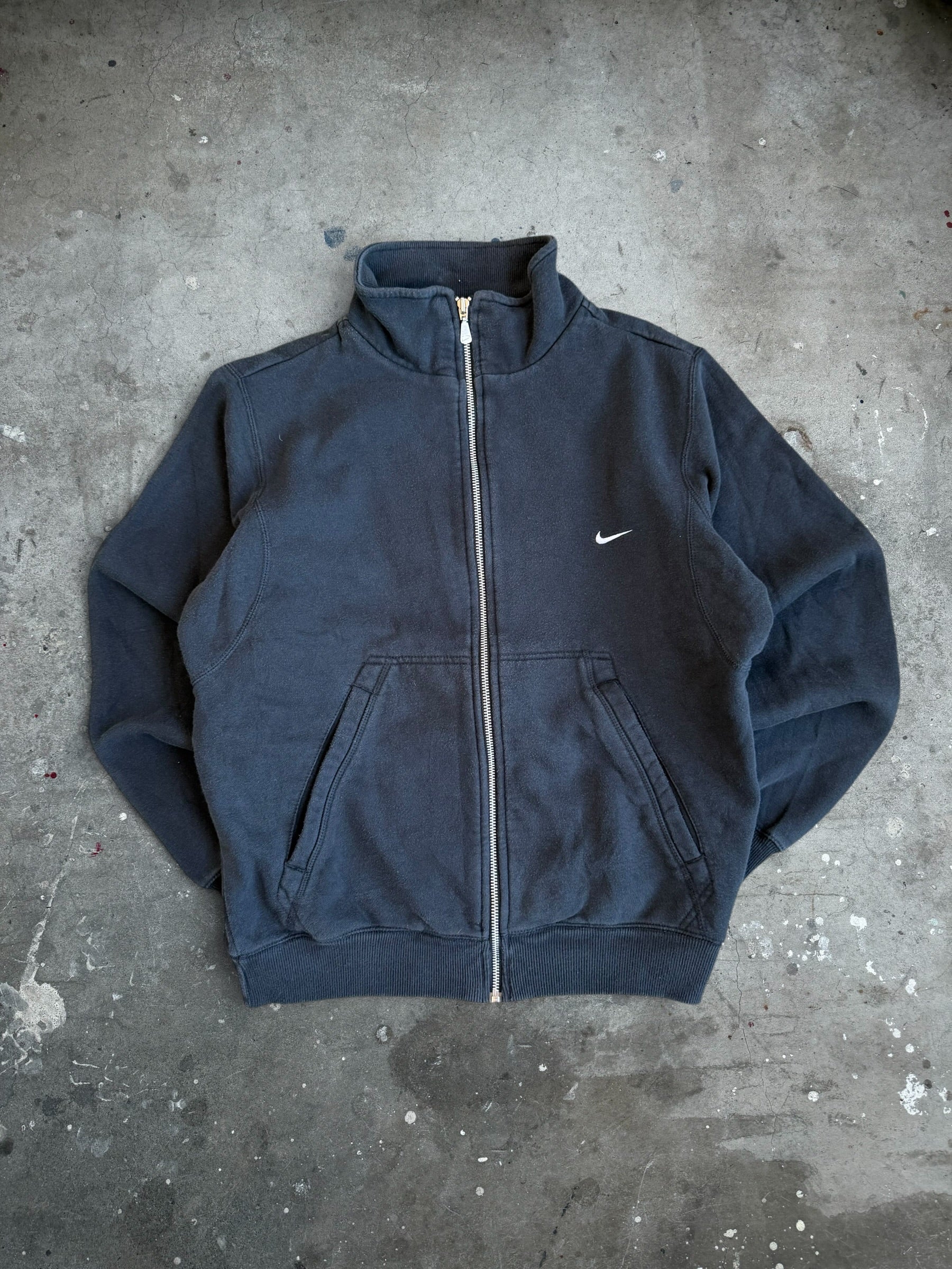 Black Nike Zip Up Jumper - M