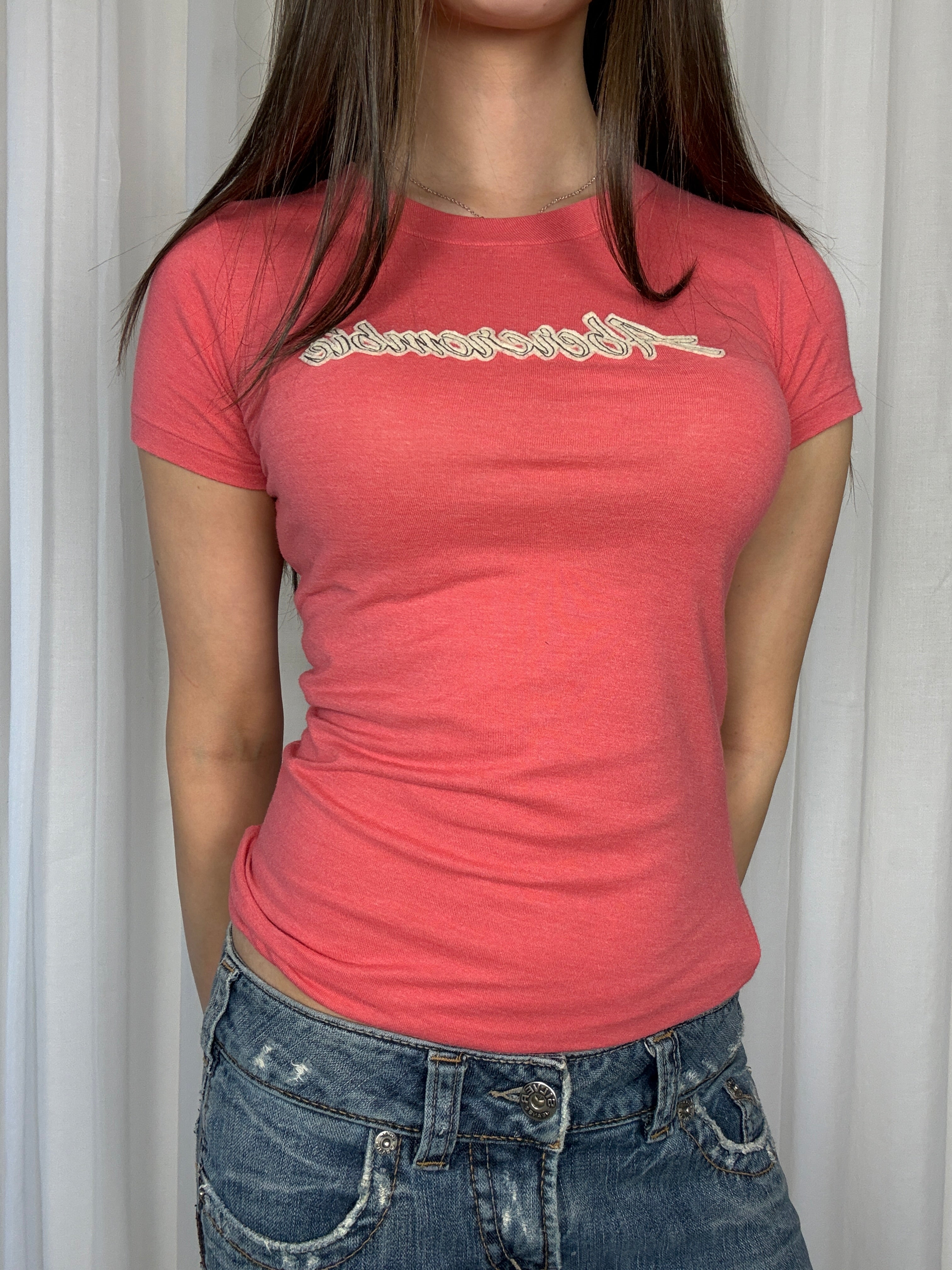 Abercrombie Coral Tee - S