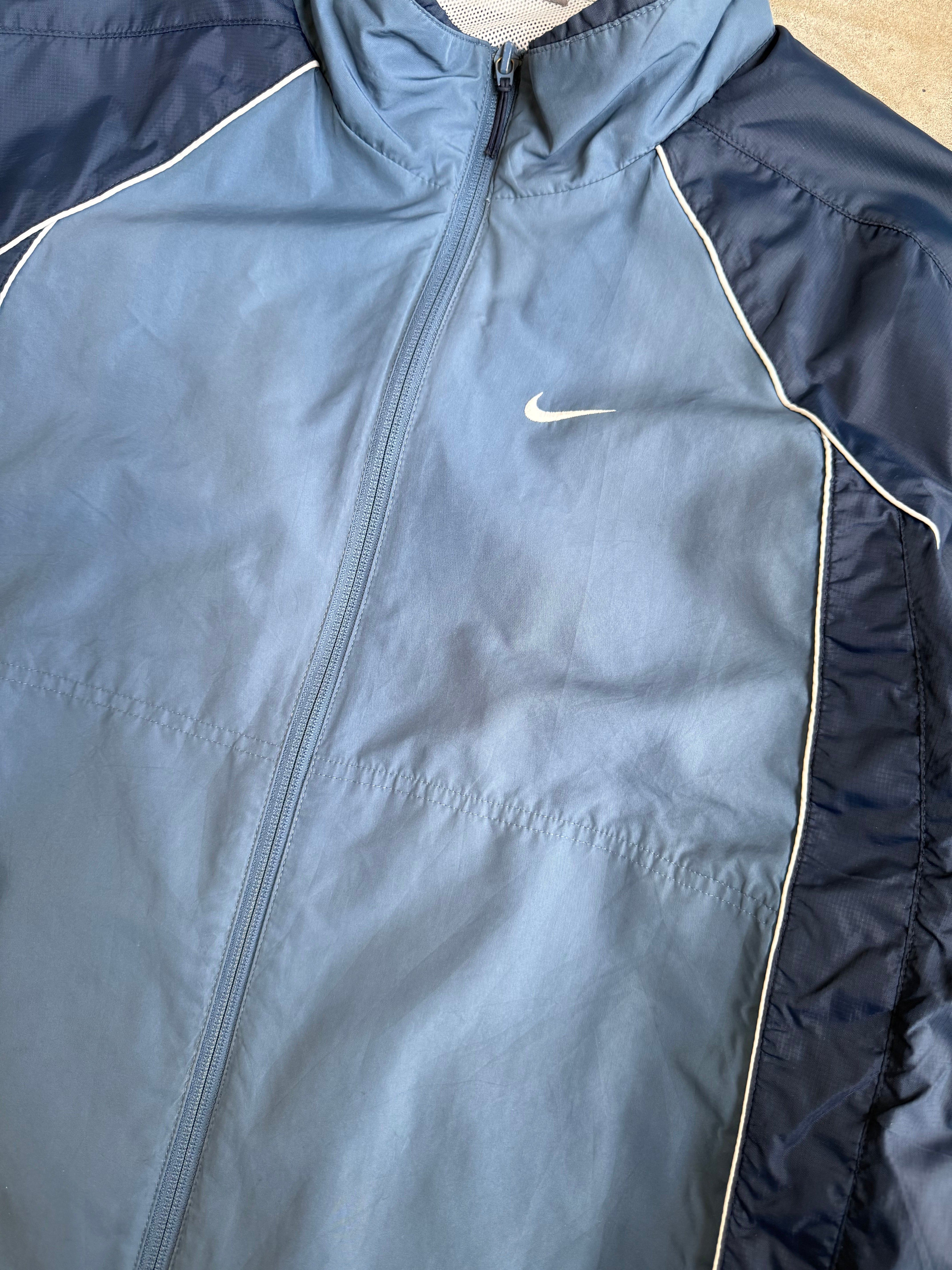 Blue Nike Spray Jacket - L