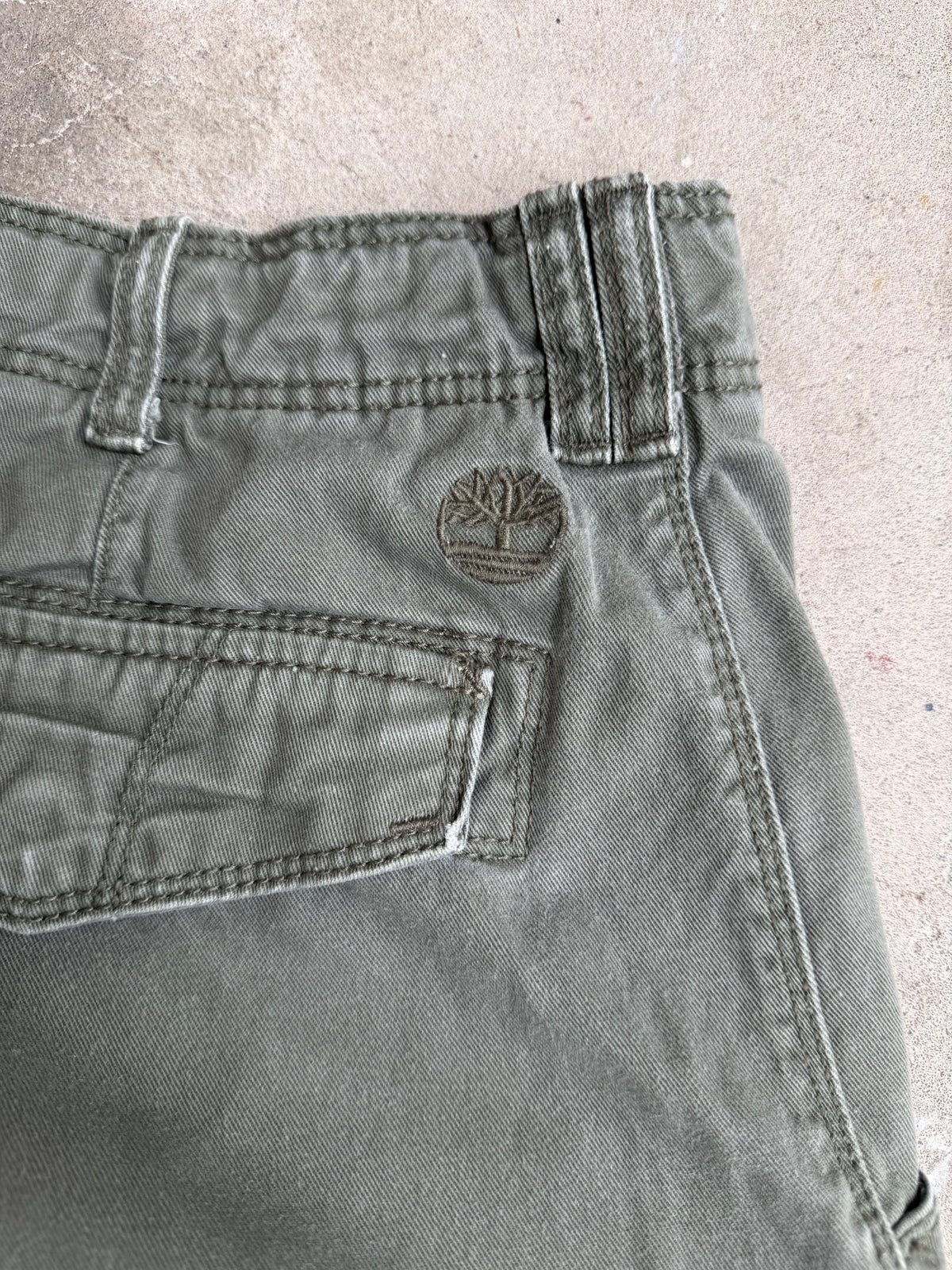 Green Timberland Cargo Shorts - 34”
