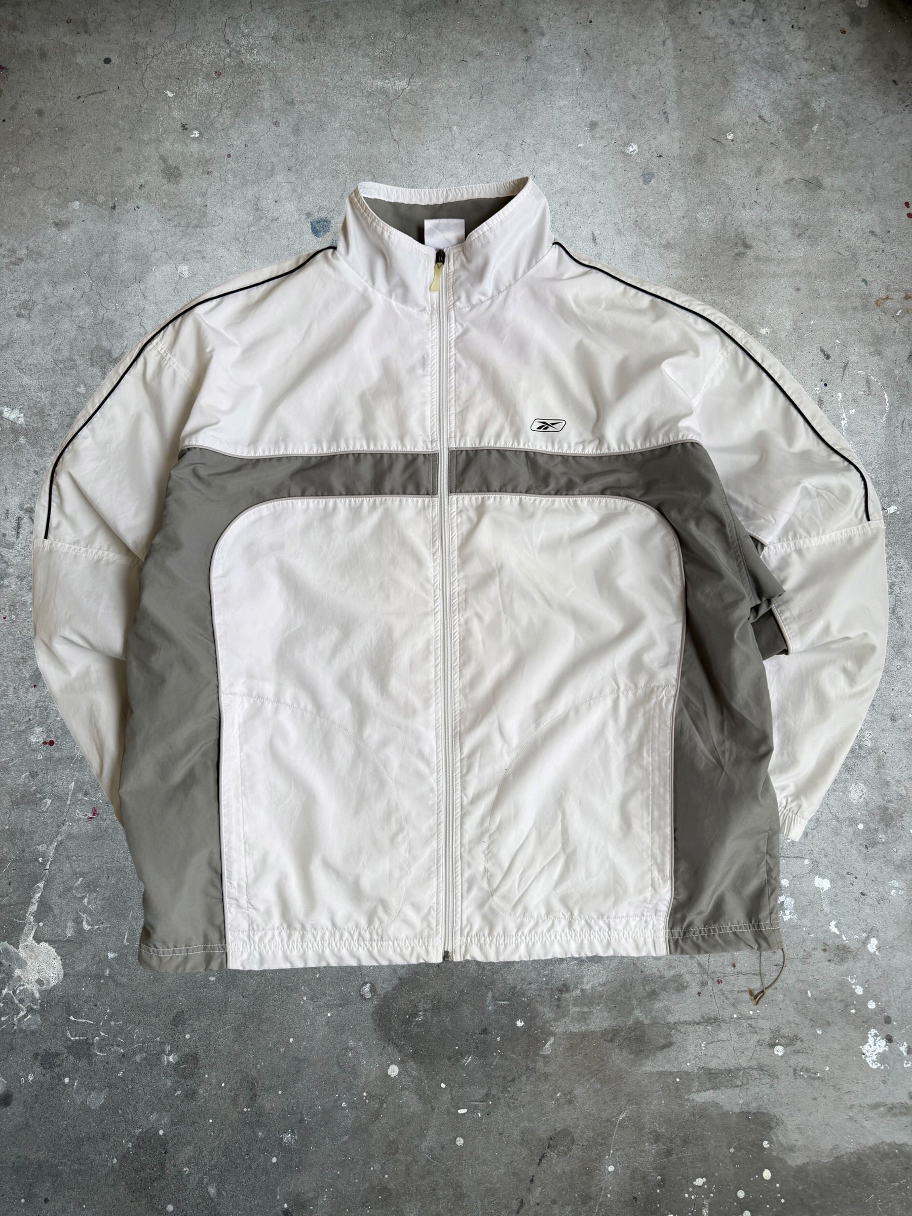 White Reebok Spray Jacket - XL
