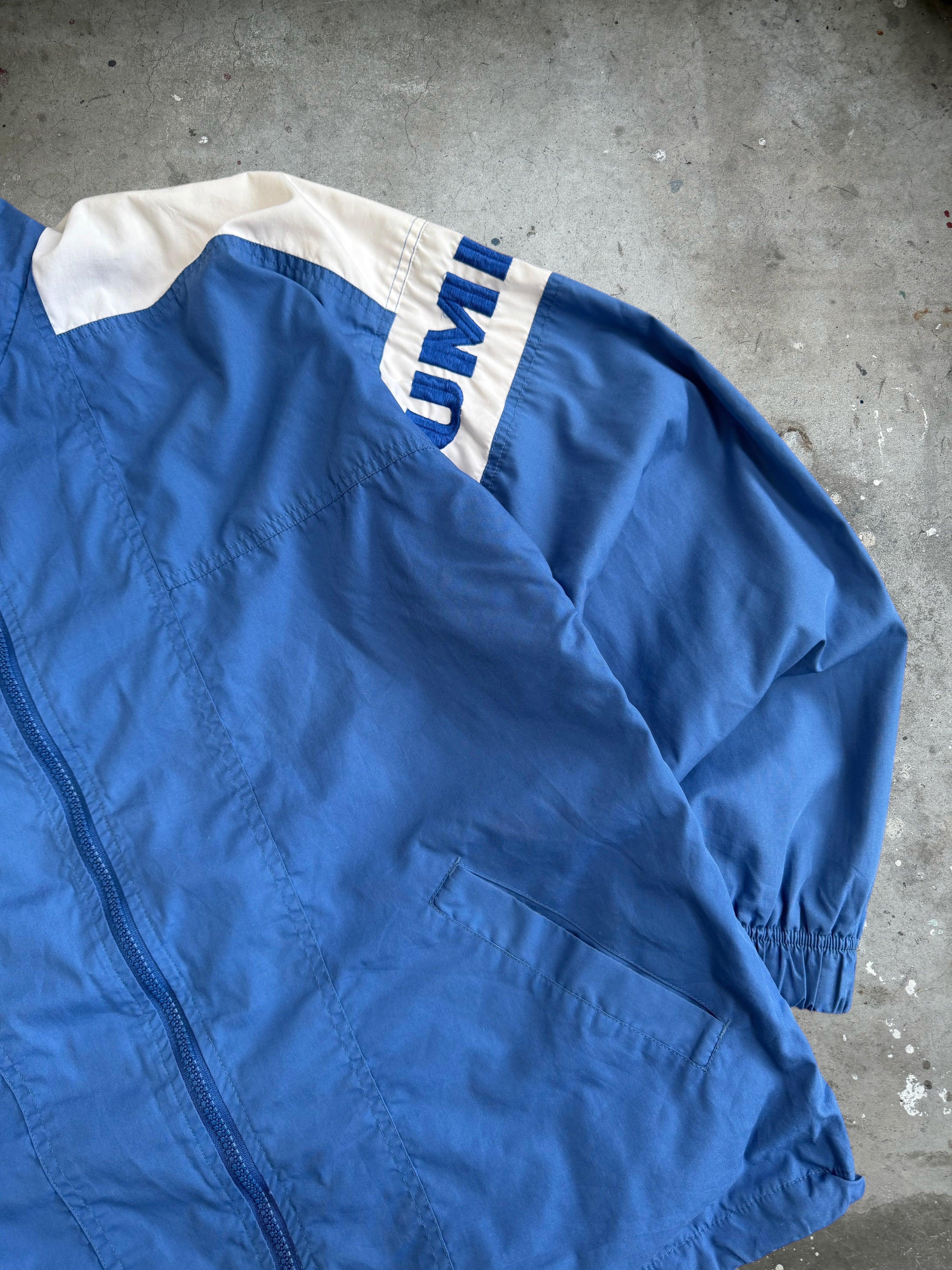 Blue & White Umbro Spray Jacket - M
